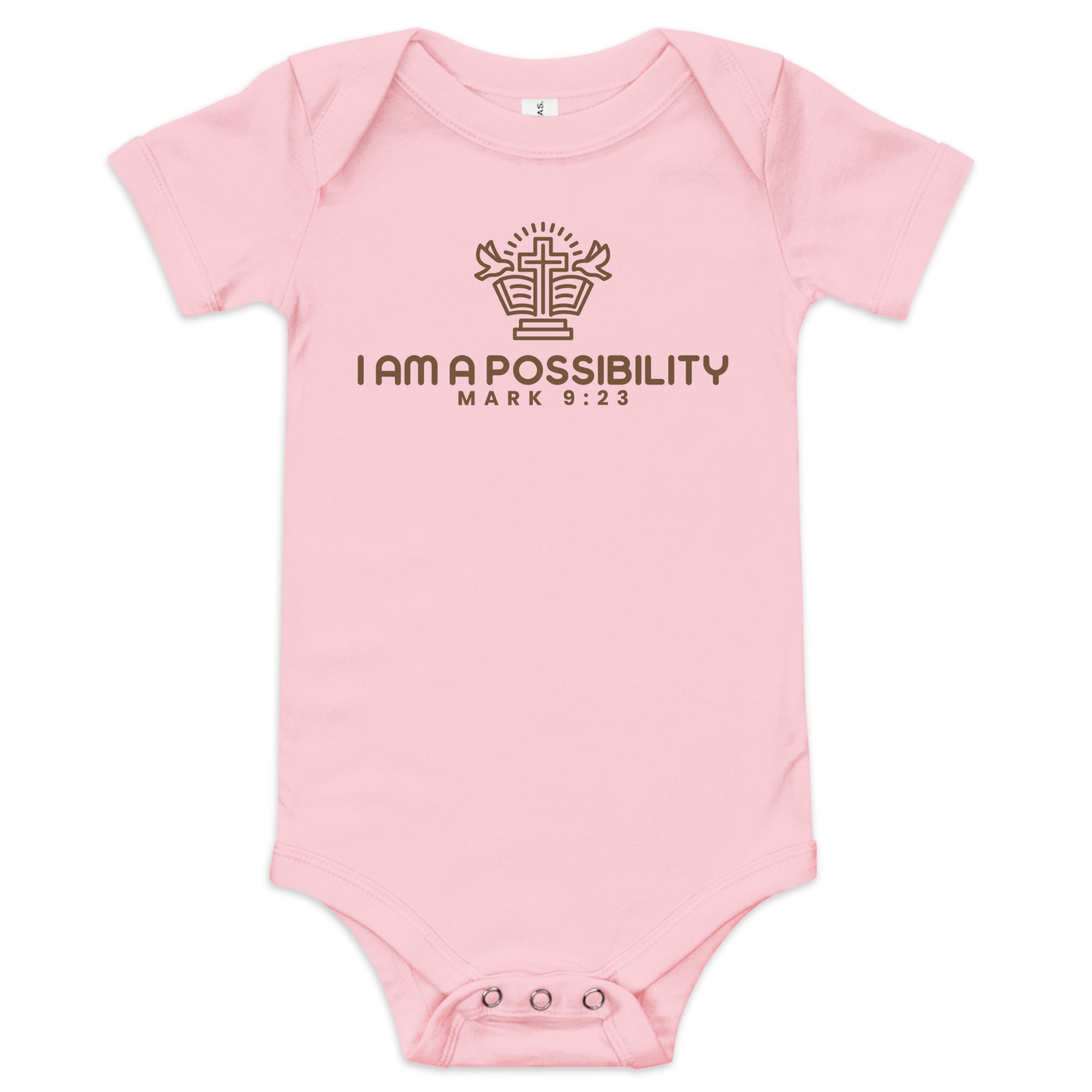 Baby Short Sleeve Bodysuit, 100% Cotton - His World For Us