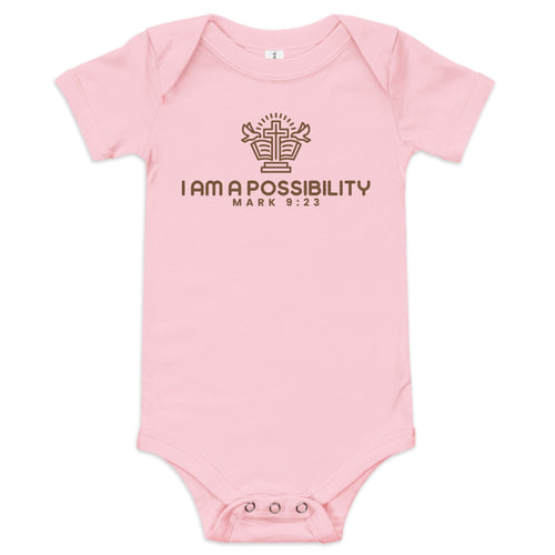 Baby Short Sleeve Bodysuit, 100% Cotton - His World For Us