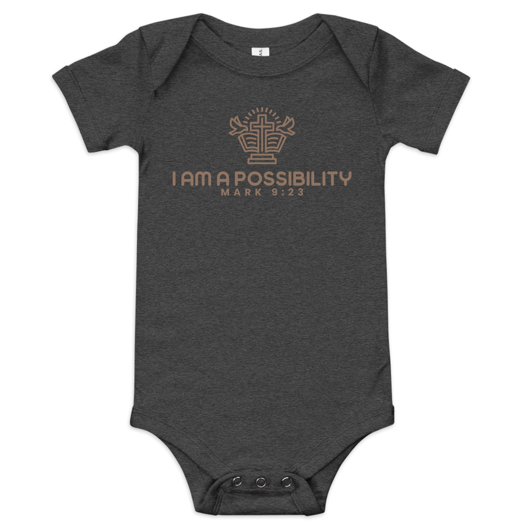 Baby Short Sleeve Bodysuit, 100% Cotton - His World For Us
