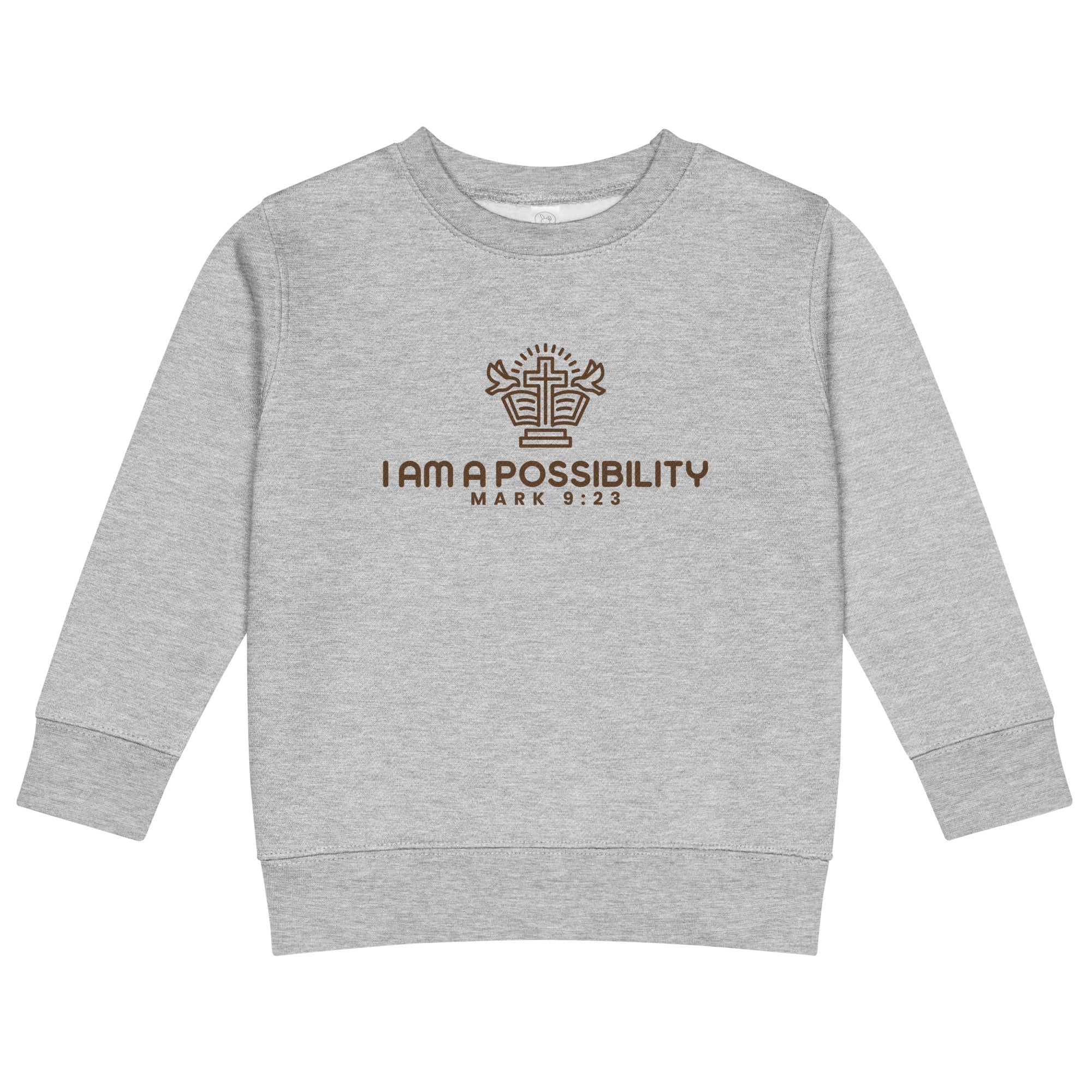 Kids Crew Neck Sweatshirt | Cozy & Faith - Inspired - His World For Us