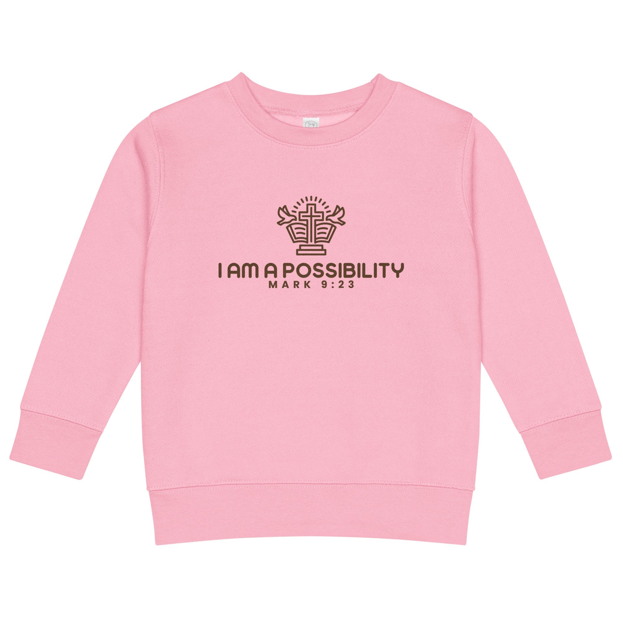 Kids Crew Neck Sweatshirt | Cozy & Faith - Inspired - His World For Us