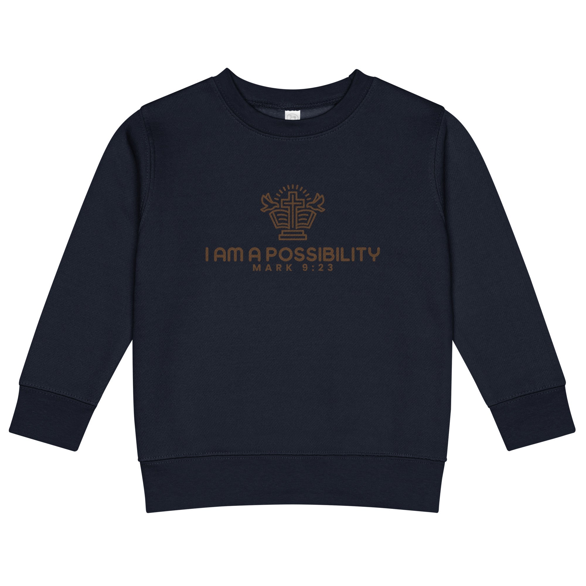 Kids Crew Neck Sweatshirt | Cozy & Faith - Inspired - His World For Us