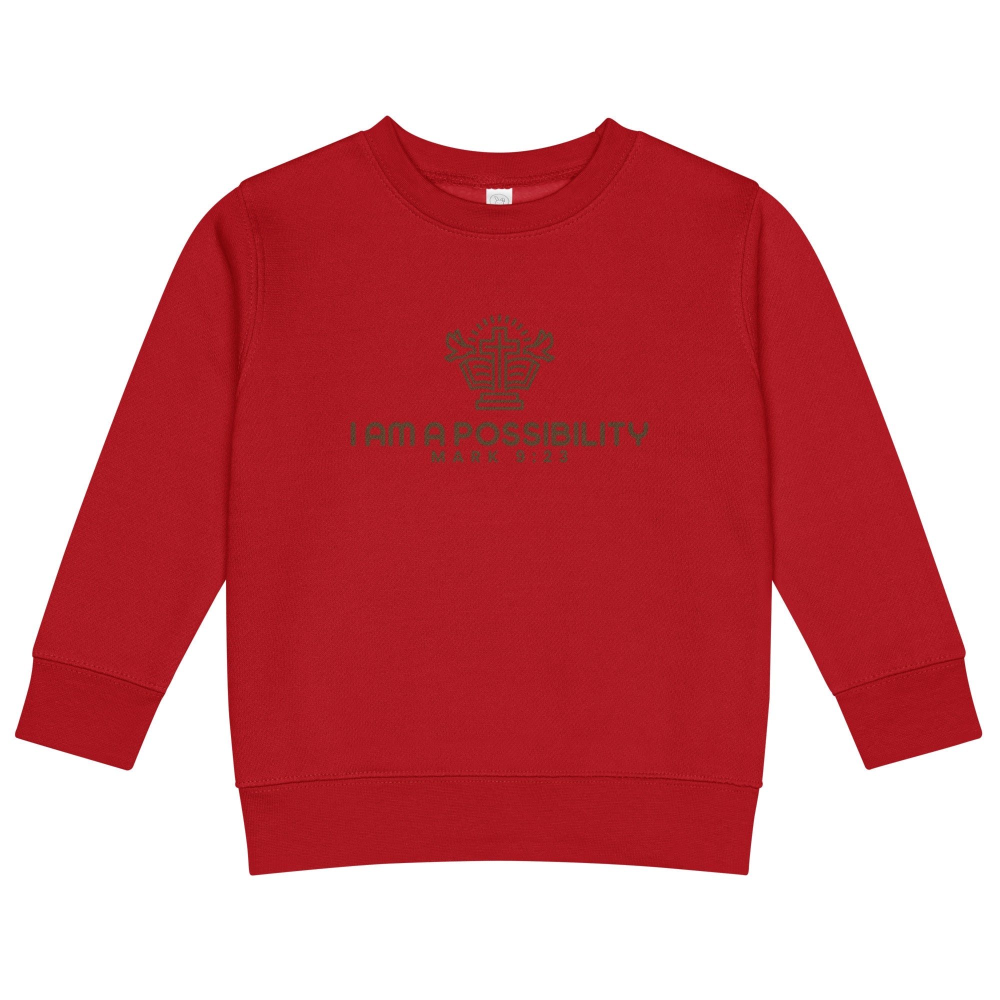Kids Crew Neck Sweatshirt | Cozy & Faith - Inspired - His World For Us