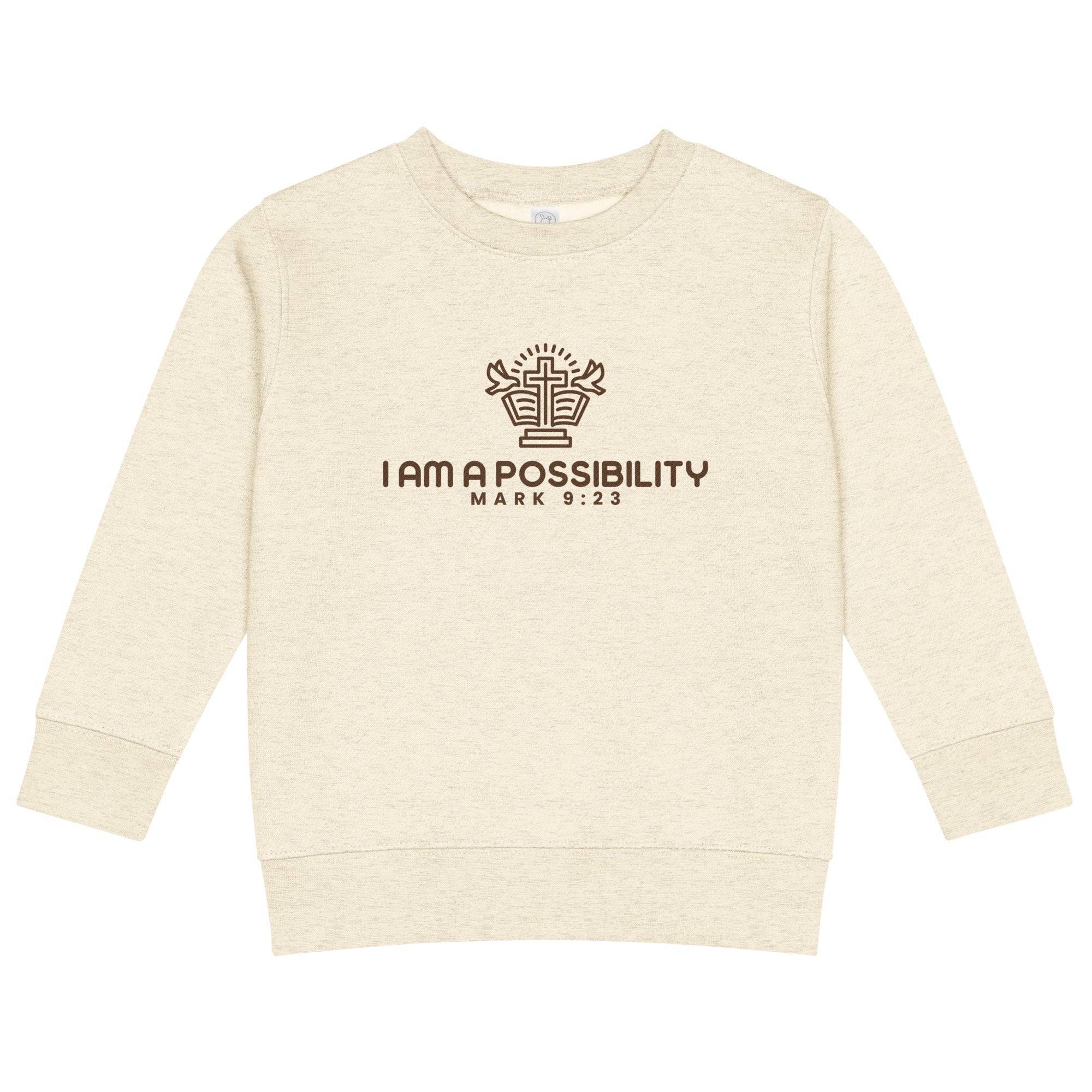 Kids Crew Neck Sweatshirt | Cozy & Faith - Inspired - His World For Us