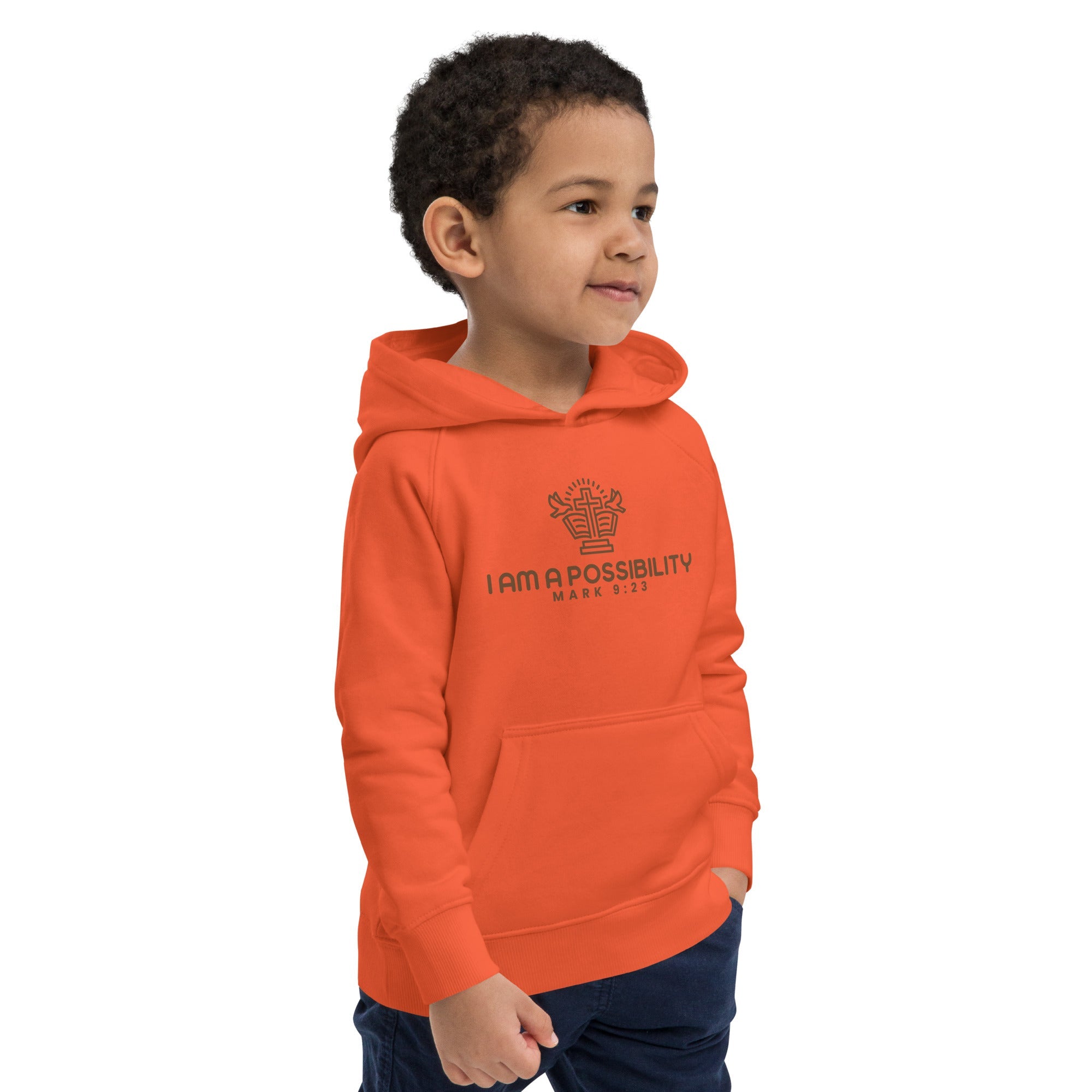 Kids eco hoodie - His World For Us