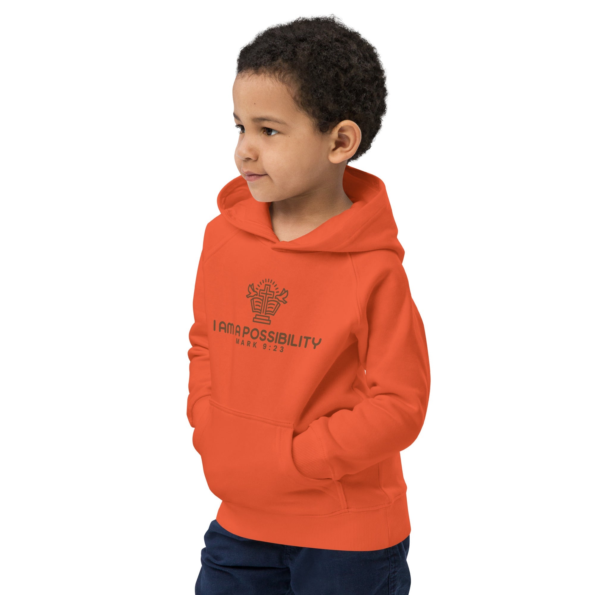Kids eco hoodie - His World For Us