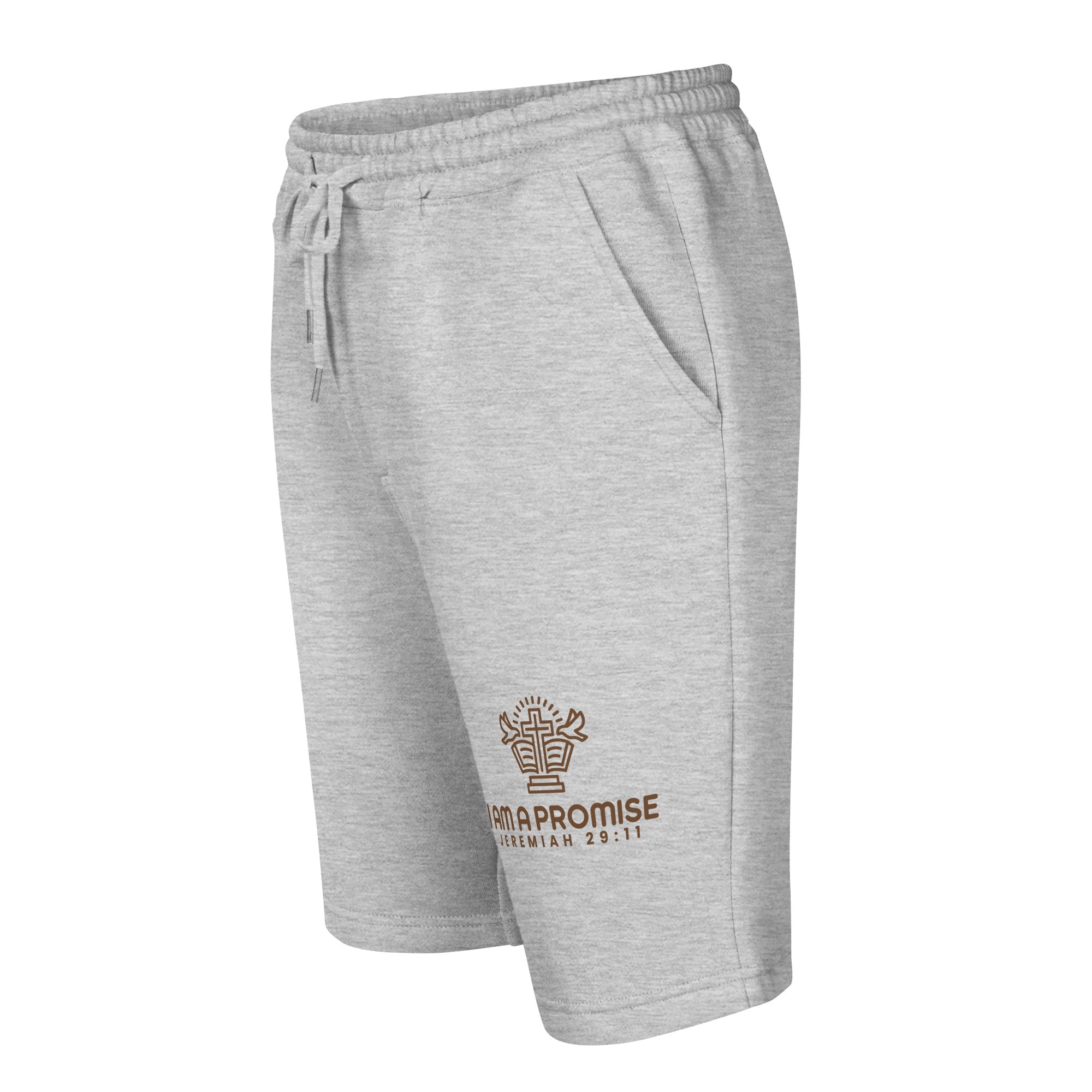 Men's Fleece Shorts for Everyday Wear - I Am a Promise - His World For Us
