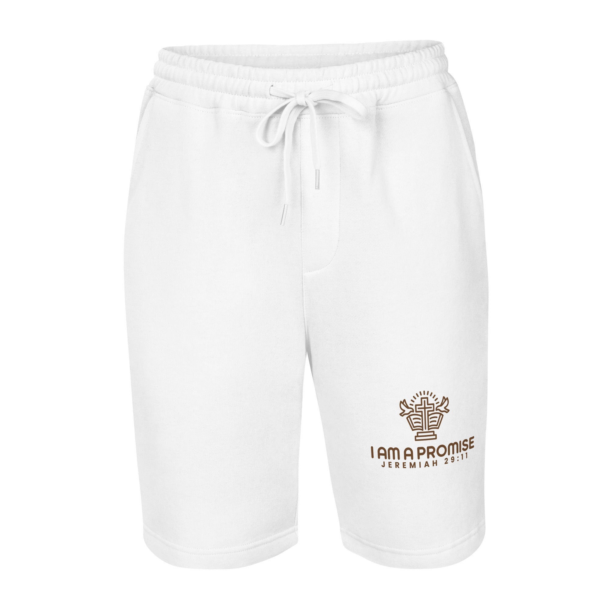 Men's Fleece Shorts for Everyday Wear - I Am a Promise - His World For Us