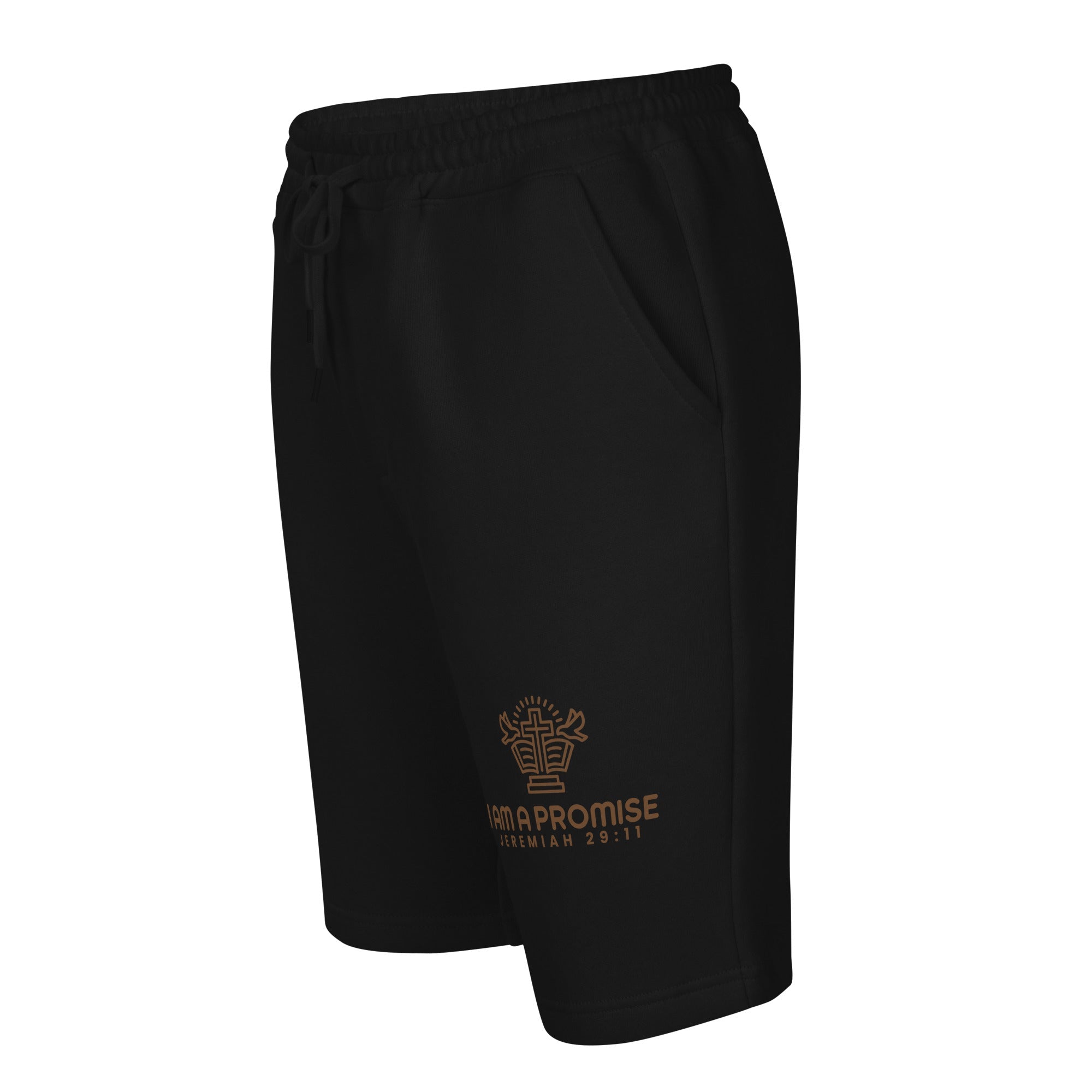 Men's Fleece Shorts for Everyday Wear - I Am a Promise - His World For Us
