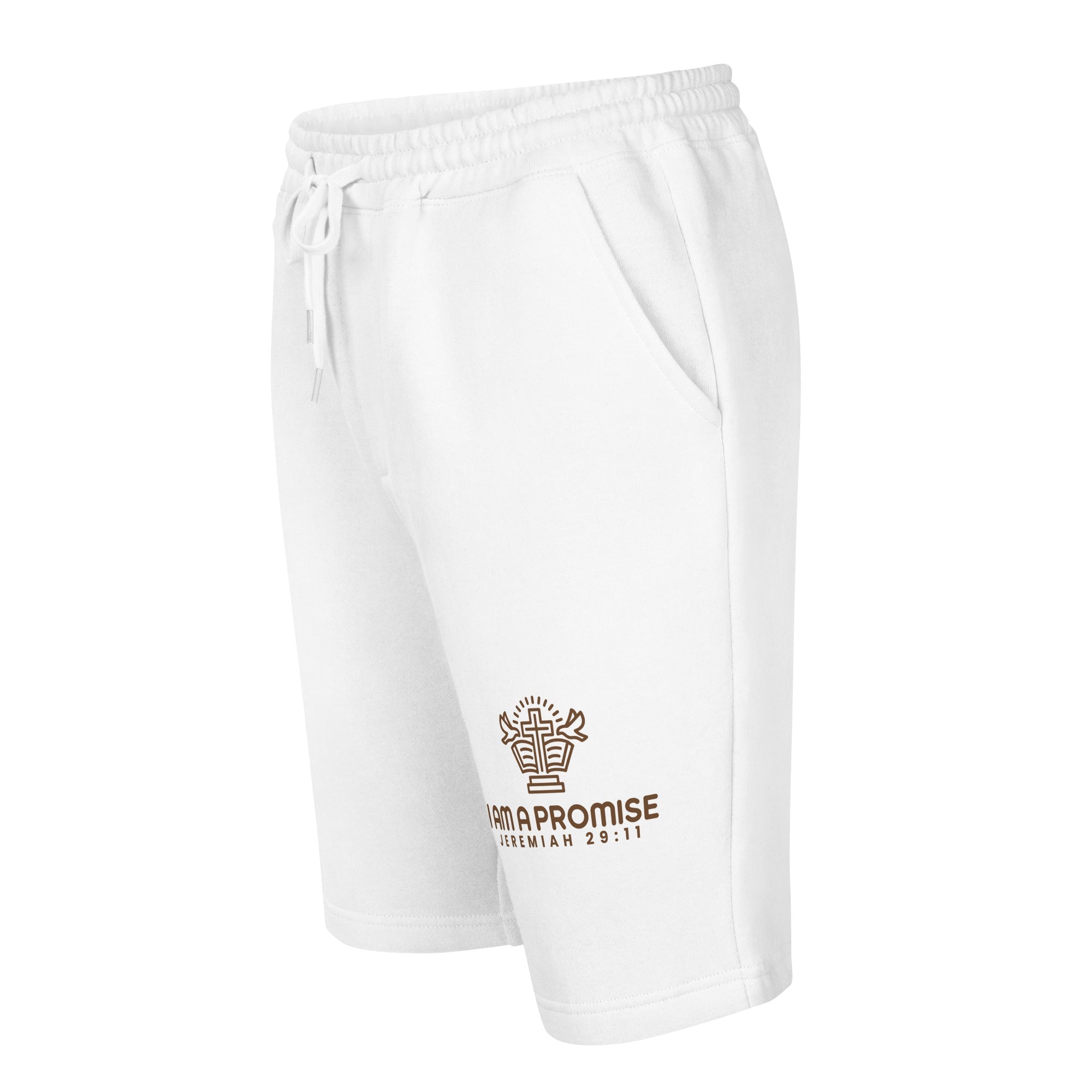 Men's Fleece Shorts for Everyday Wear - I Am a Promise - His World For Us