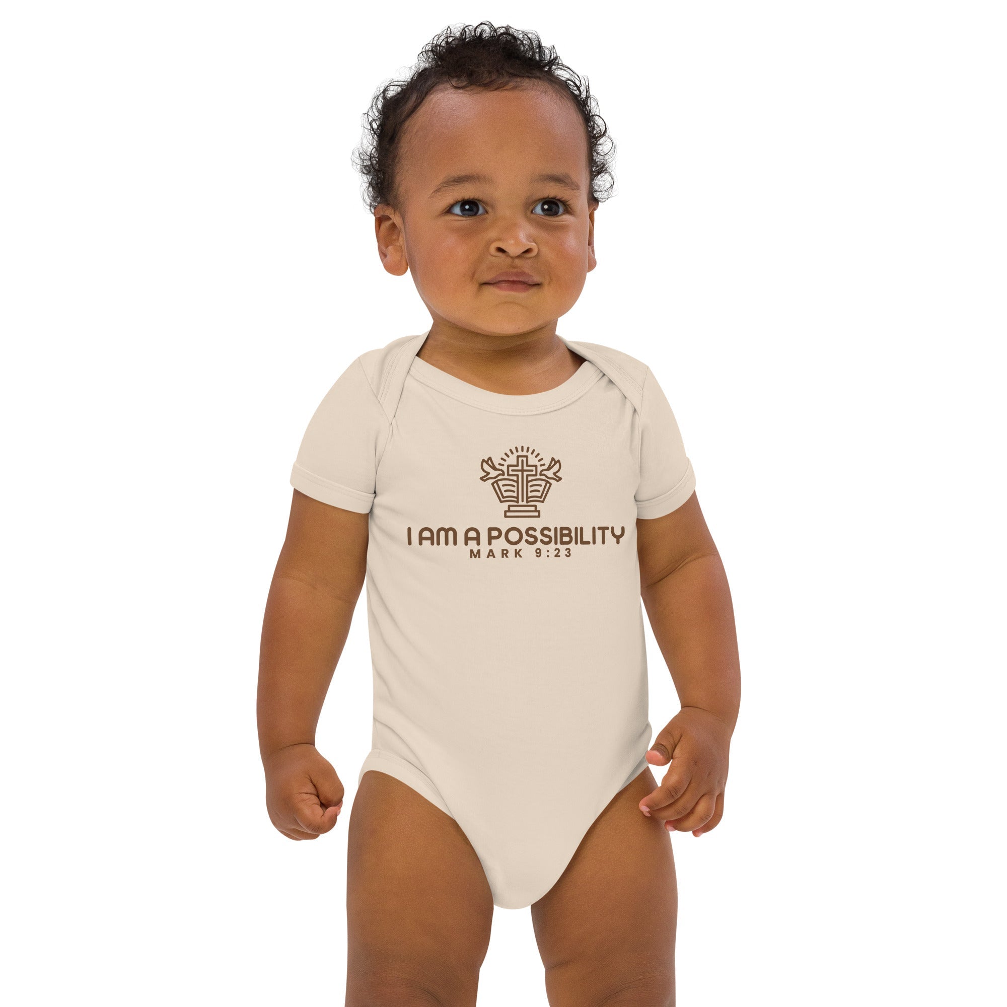 Organic cotton baby bodysuit - His World For Us