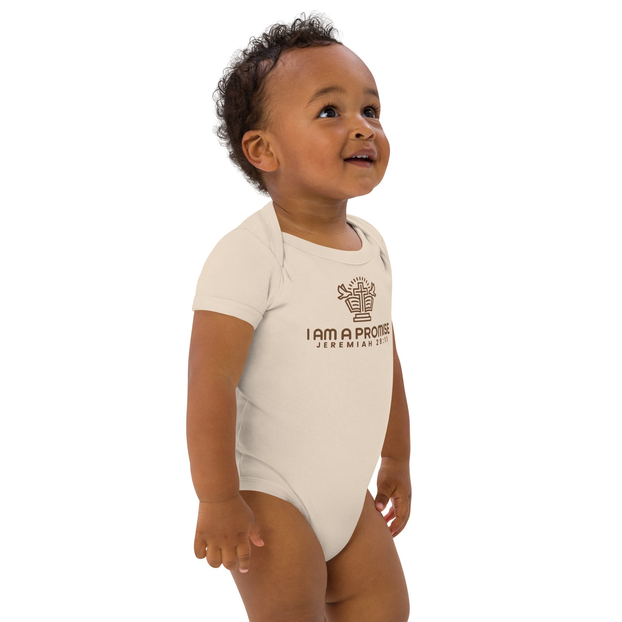 Organic cotton baby bodysuit - His World For Us