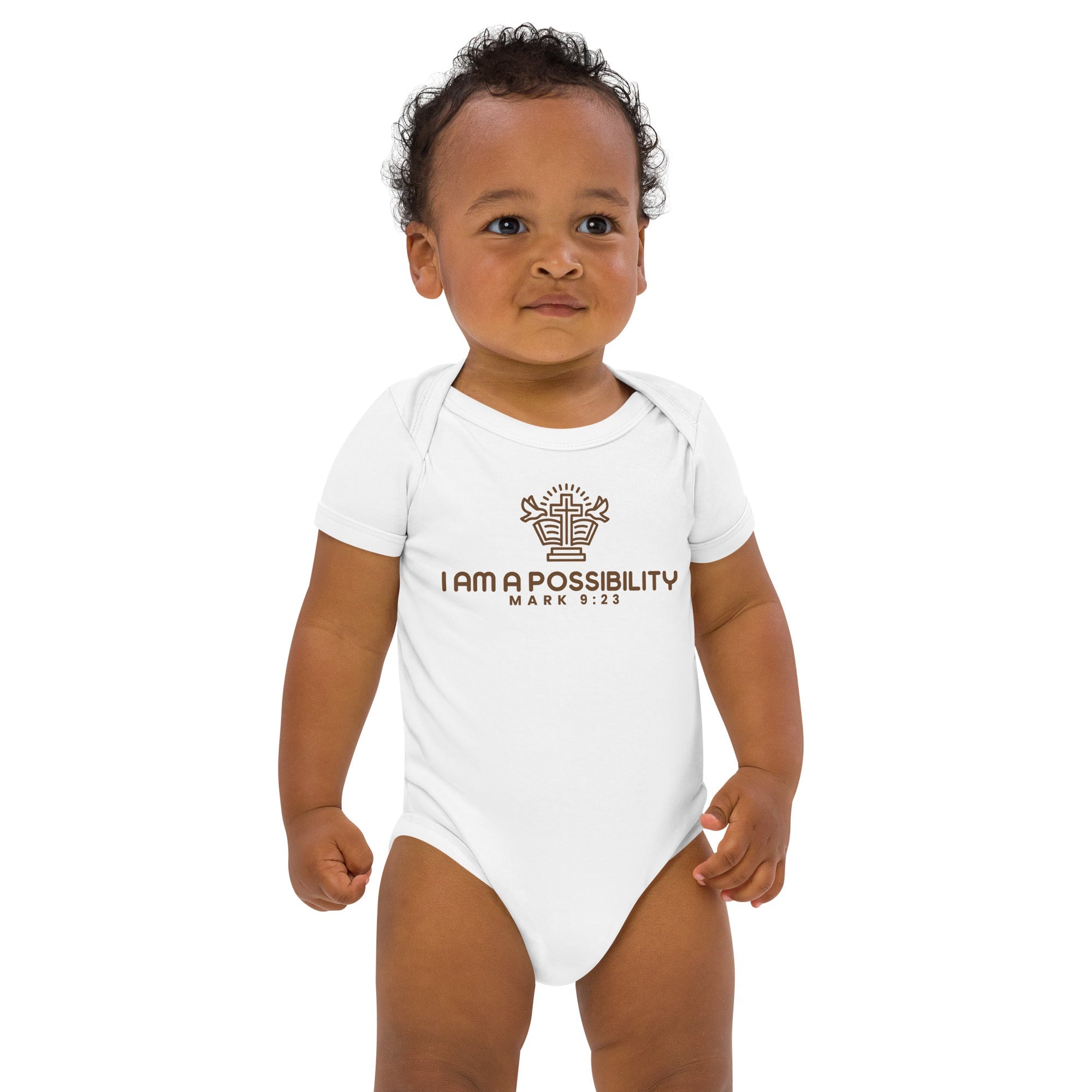 Organic cotton baby bodysuit - His World For Us