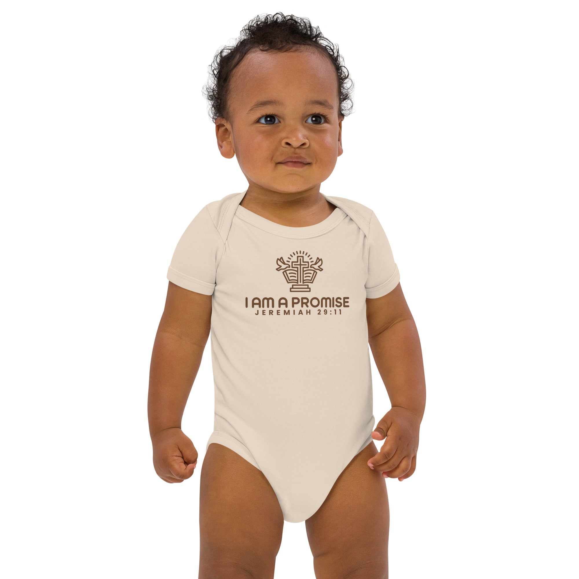 Organic cotton baby bodysuit - His World For Us