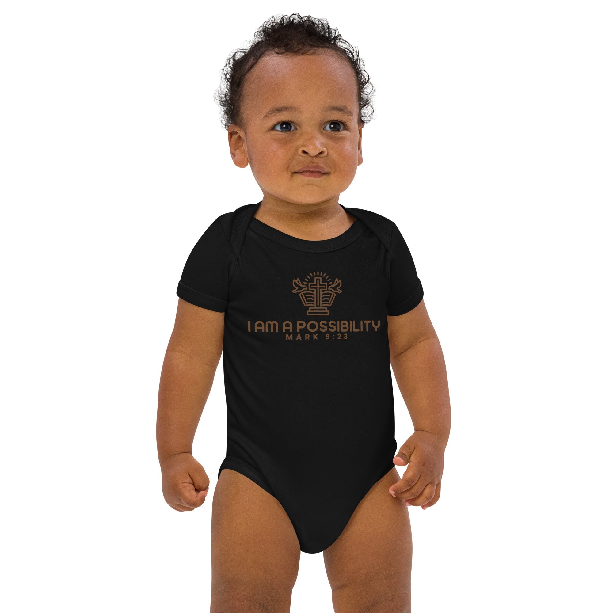Organic cotton baby bodysuit - His World For Us