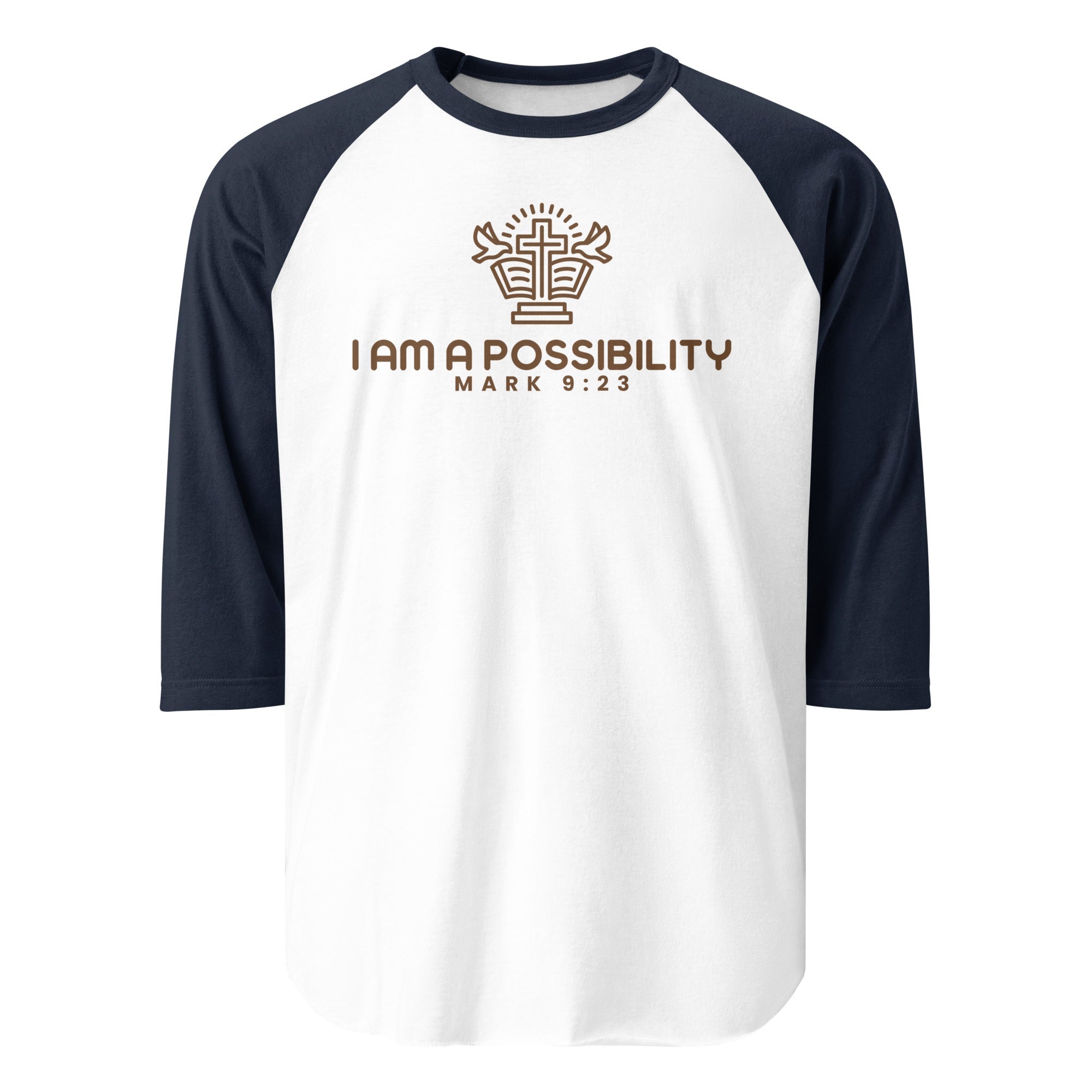 Unisex 3/4 Sleeve Raglan Baseball Shirt - His World For Us