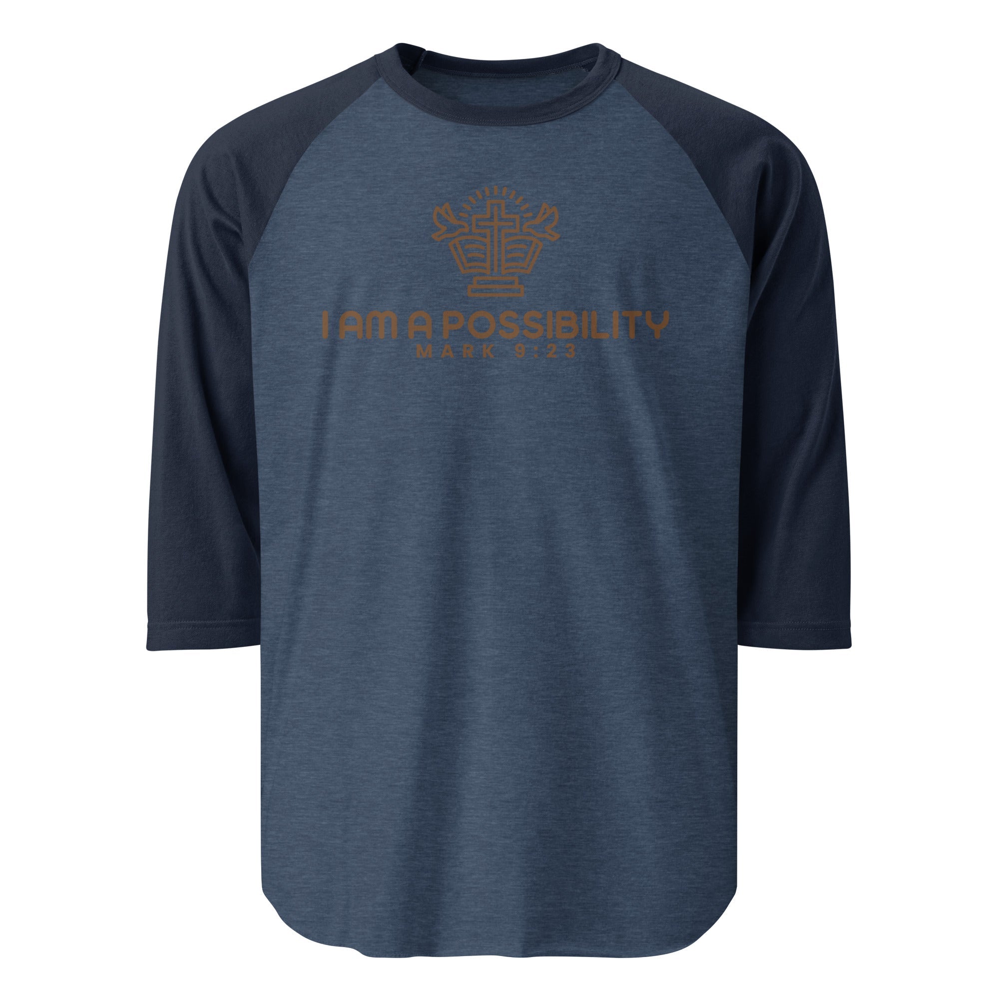 Unisex 3/4 Sleeve Raglan Baseball Shirt - His World For Us