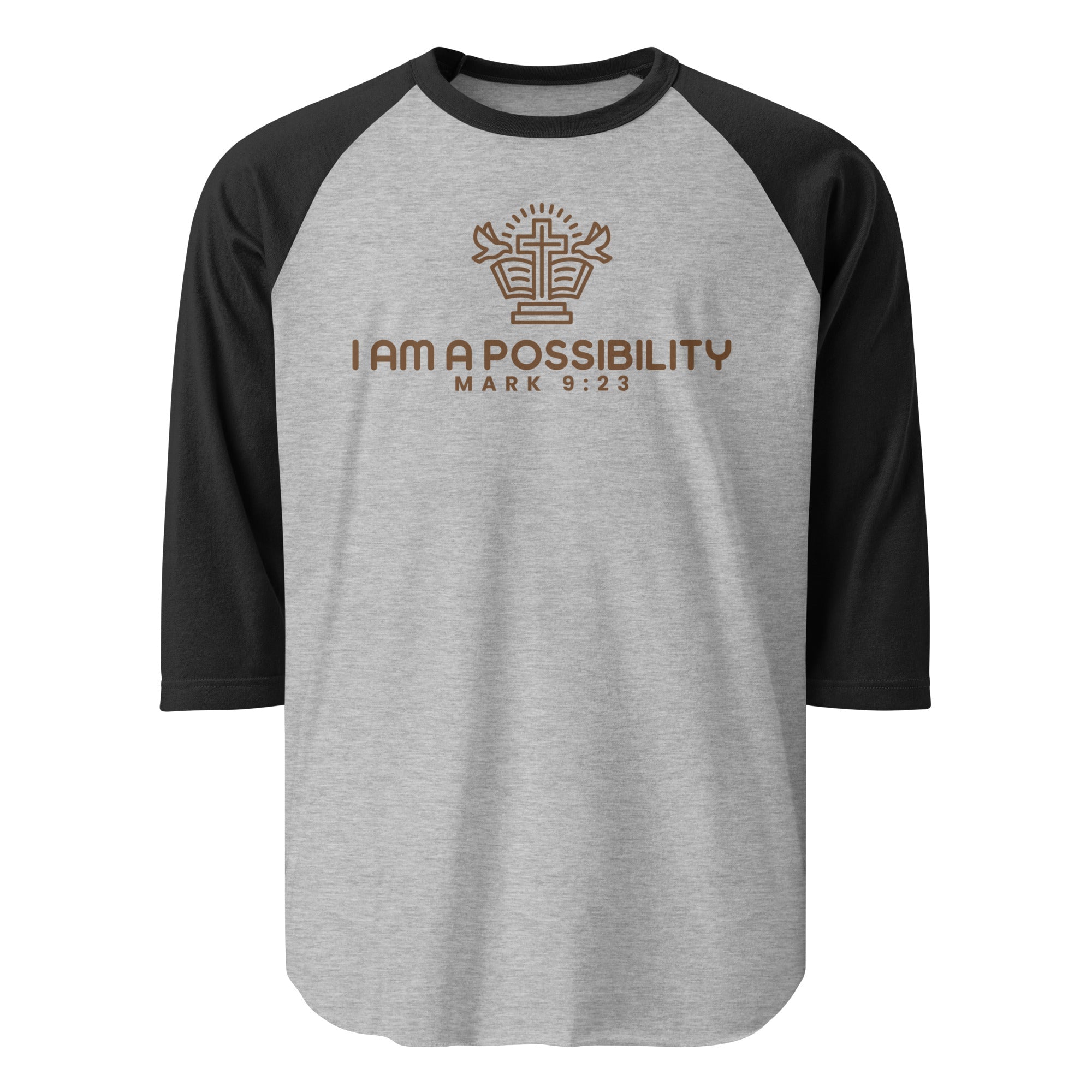 Unisex 3/4 Sleeve Raglan Baseball Shirt - His World For Us