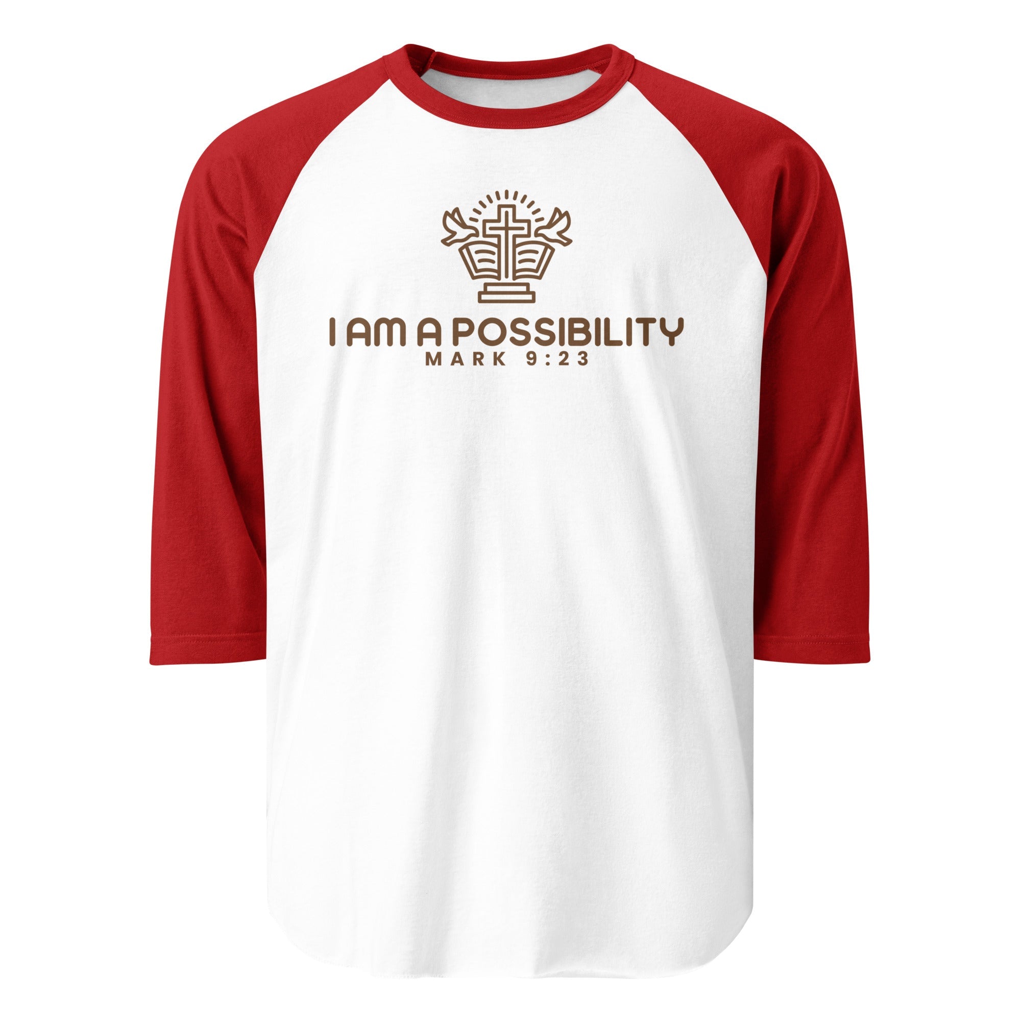 Unisex 3/4 Sleeve Raglan Baseball Shirt - His World For Us
