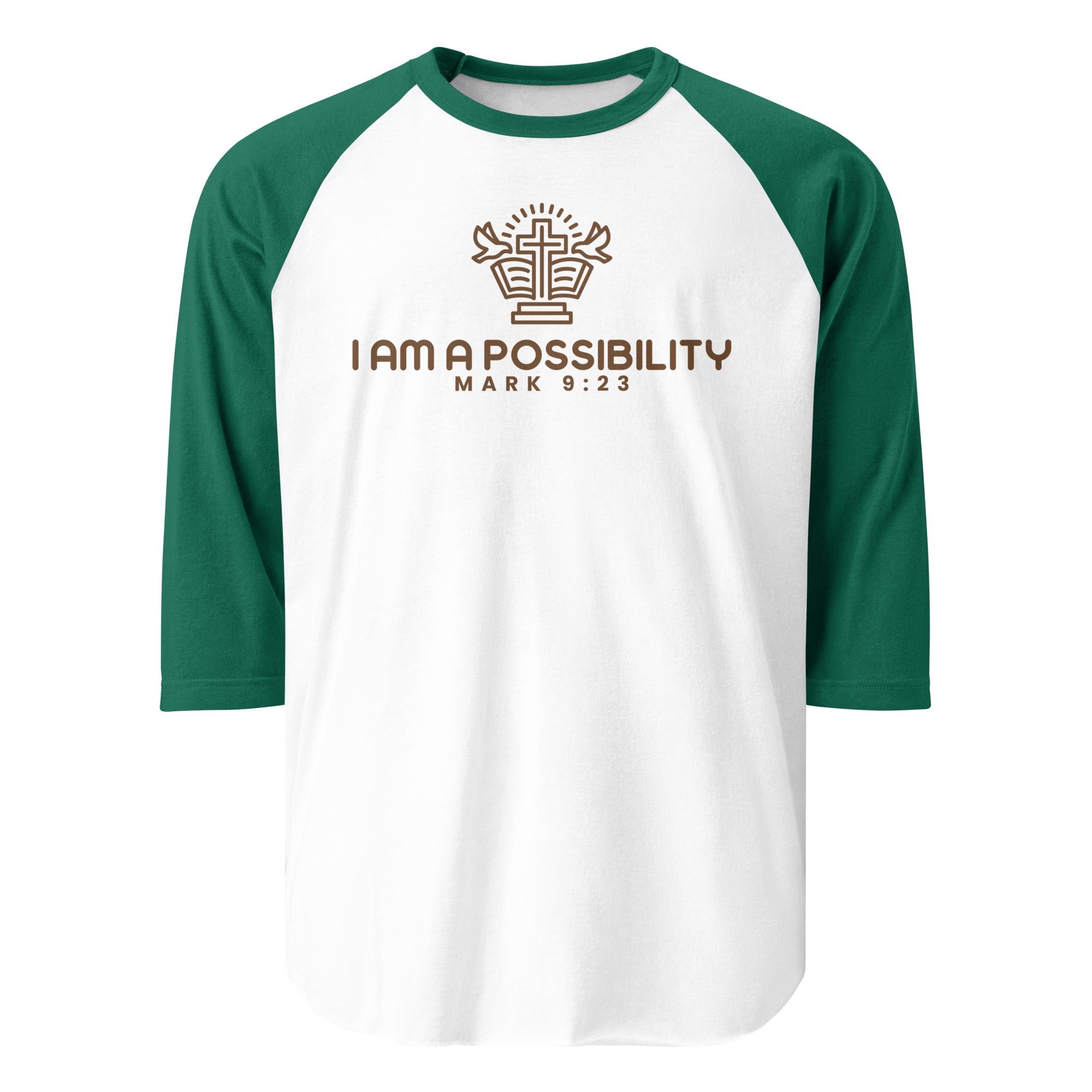 Unisex 3/4 Sleeve Raglan Baseball Shirt - His World For Us