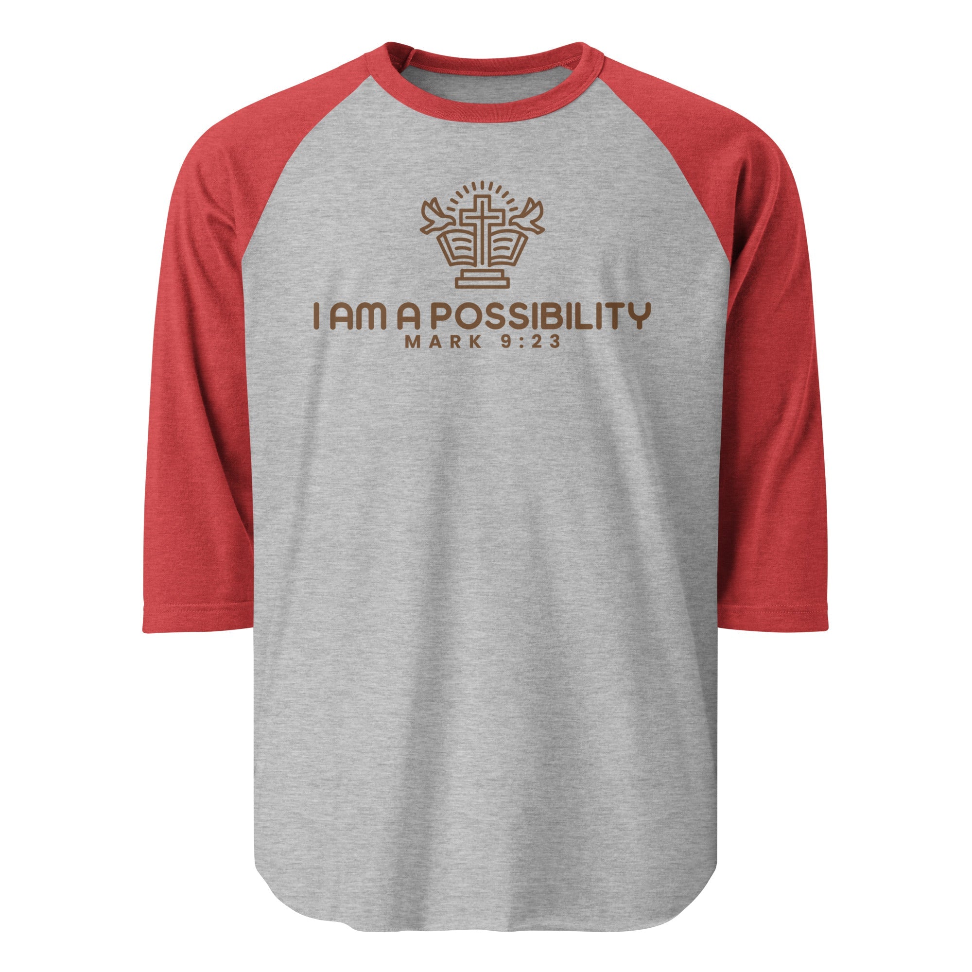 Unisex 3/4 Sleeve Raglan Baseball Shirt - His World For Us