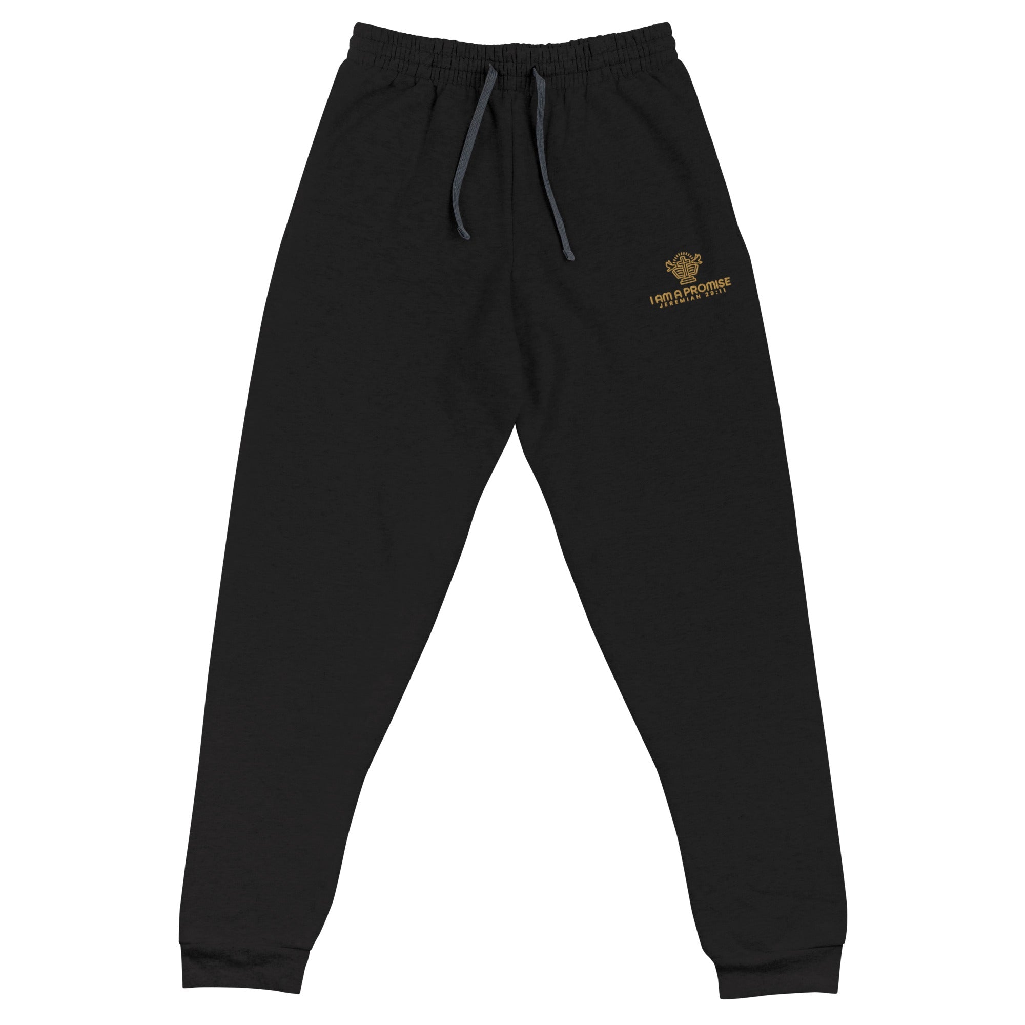 Unisex Cotton Blend Tapered Joggers with Pockets - His World For Us