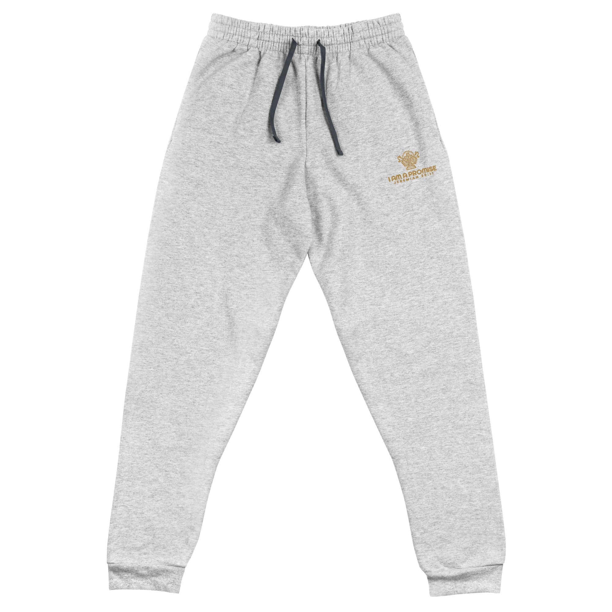 Unisex Cotton Blend Tapered Joggers with Pockets - His World For Us