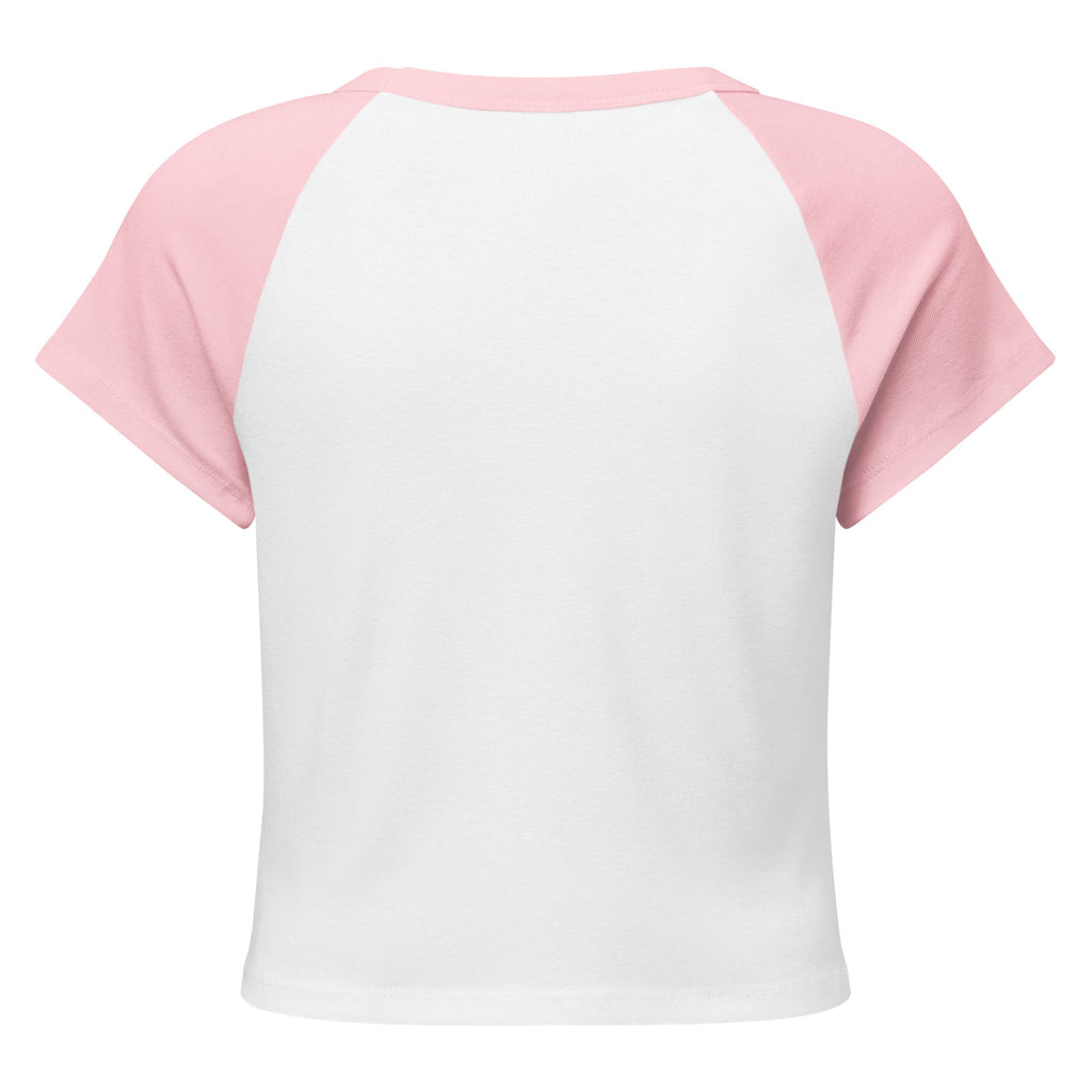 Women's Micro Rib Raglan Baby Tee – Cotton Blend, Fitted - His World For Us