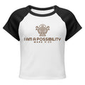 Women's Micro Rib Raglan Baby Tee – Cotton Blend, Fitted - His World For Us