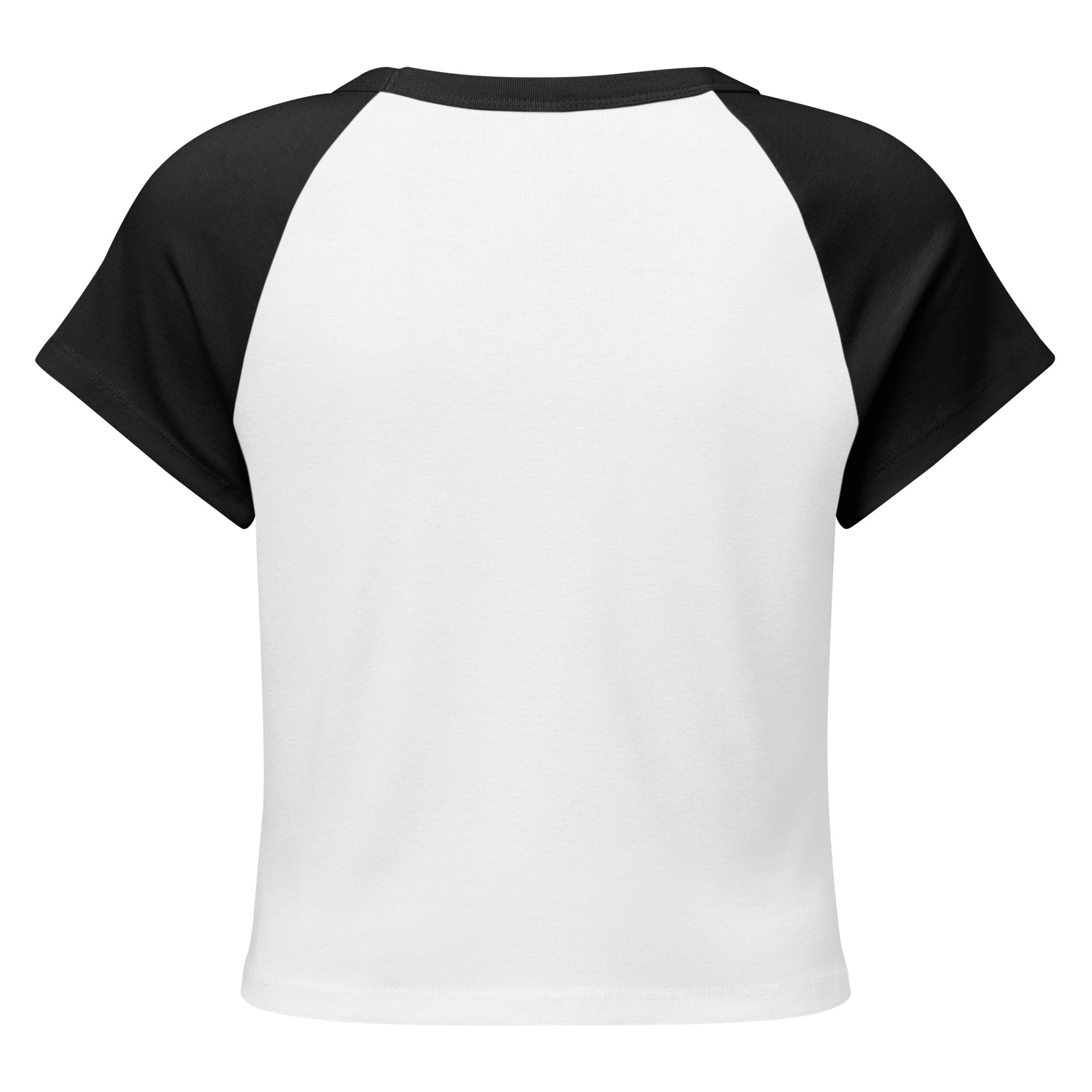 Women's Micro Rib Raglan Baby Tee – Cotton Blend, Fitted - His World For Us