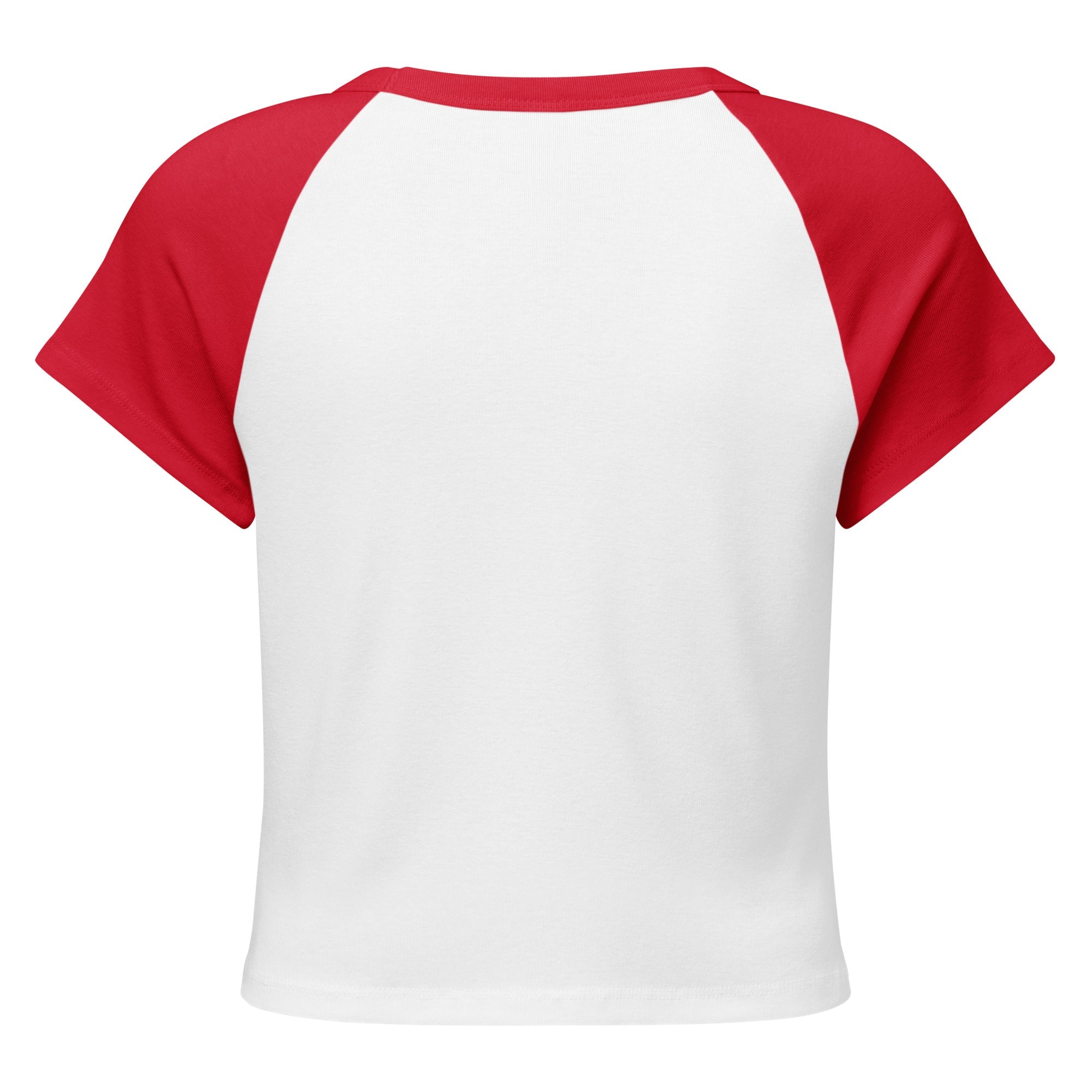 Women's Micro Rib Raglan Baby Tee – Cotton Blend, Fitted - His World For Us