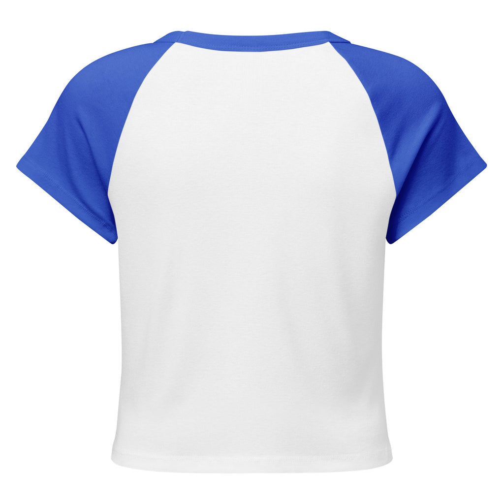 Women's Micro Rib Raglan Baby Tee – Cotton Blend, Fitted - His World For Us