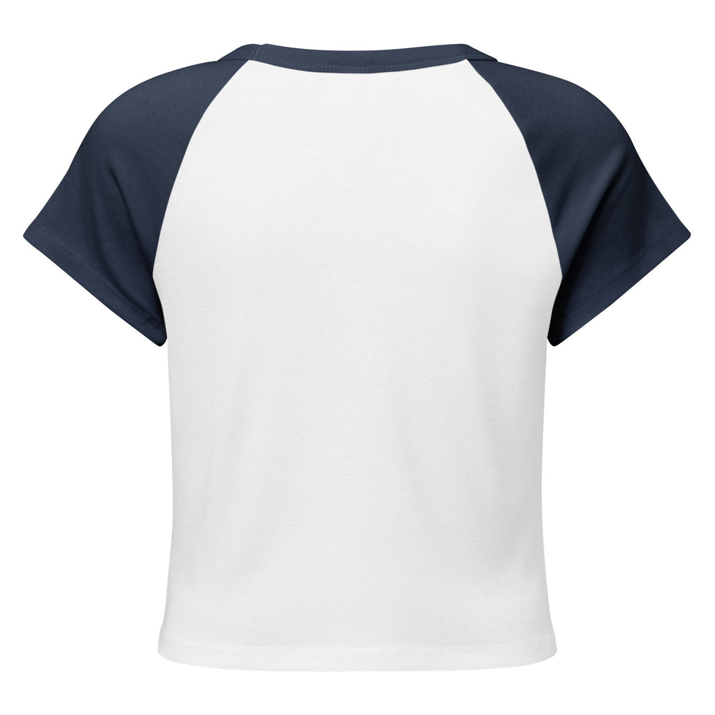 Women's Micro Rib Raglan Baby Tee – Cotton Blend, Fitted - His World For Us