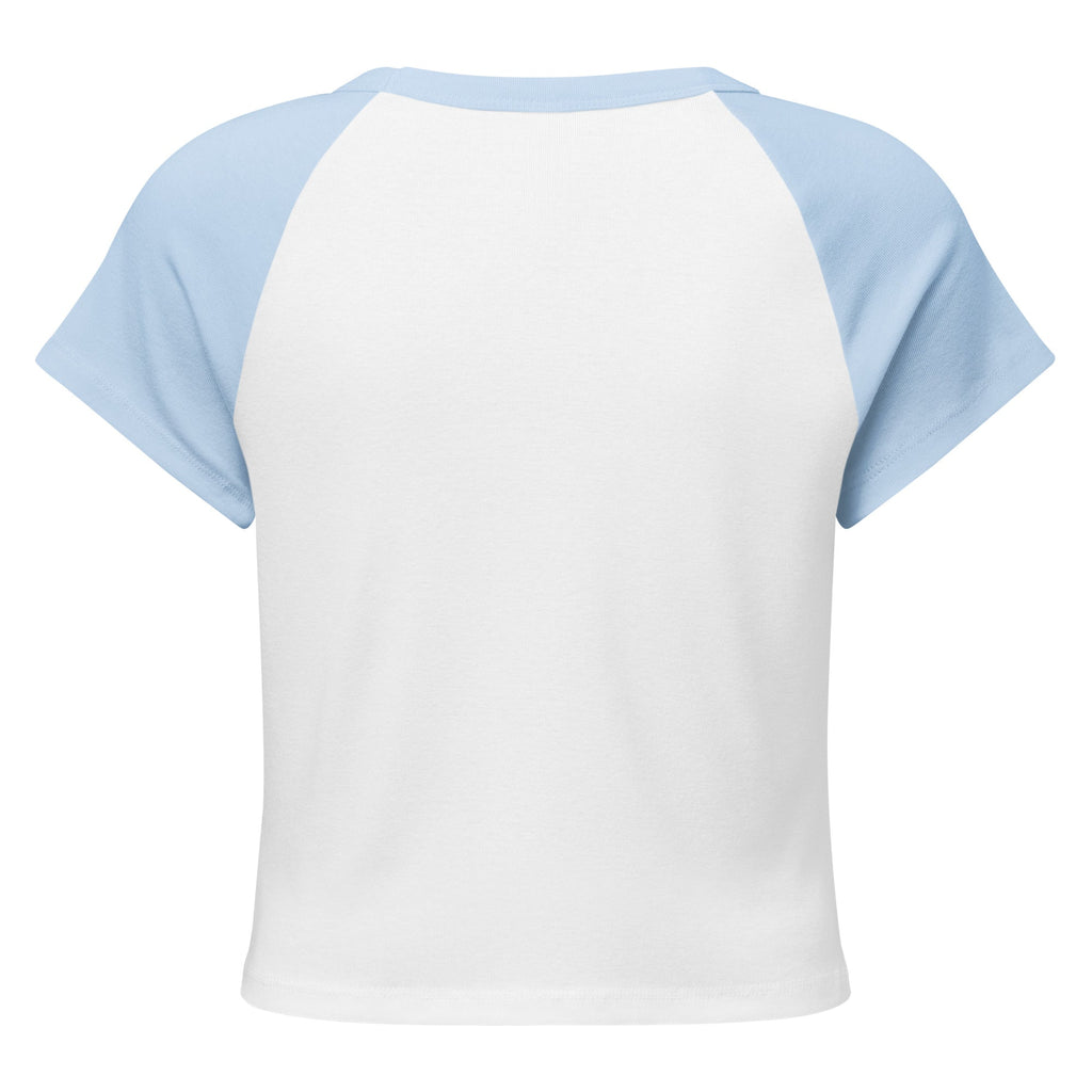 Women's Micro Rib Raglan Baby Tee – Cotton Blend, Fitted - His World For Us