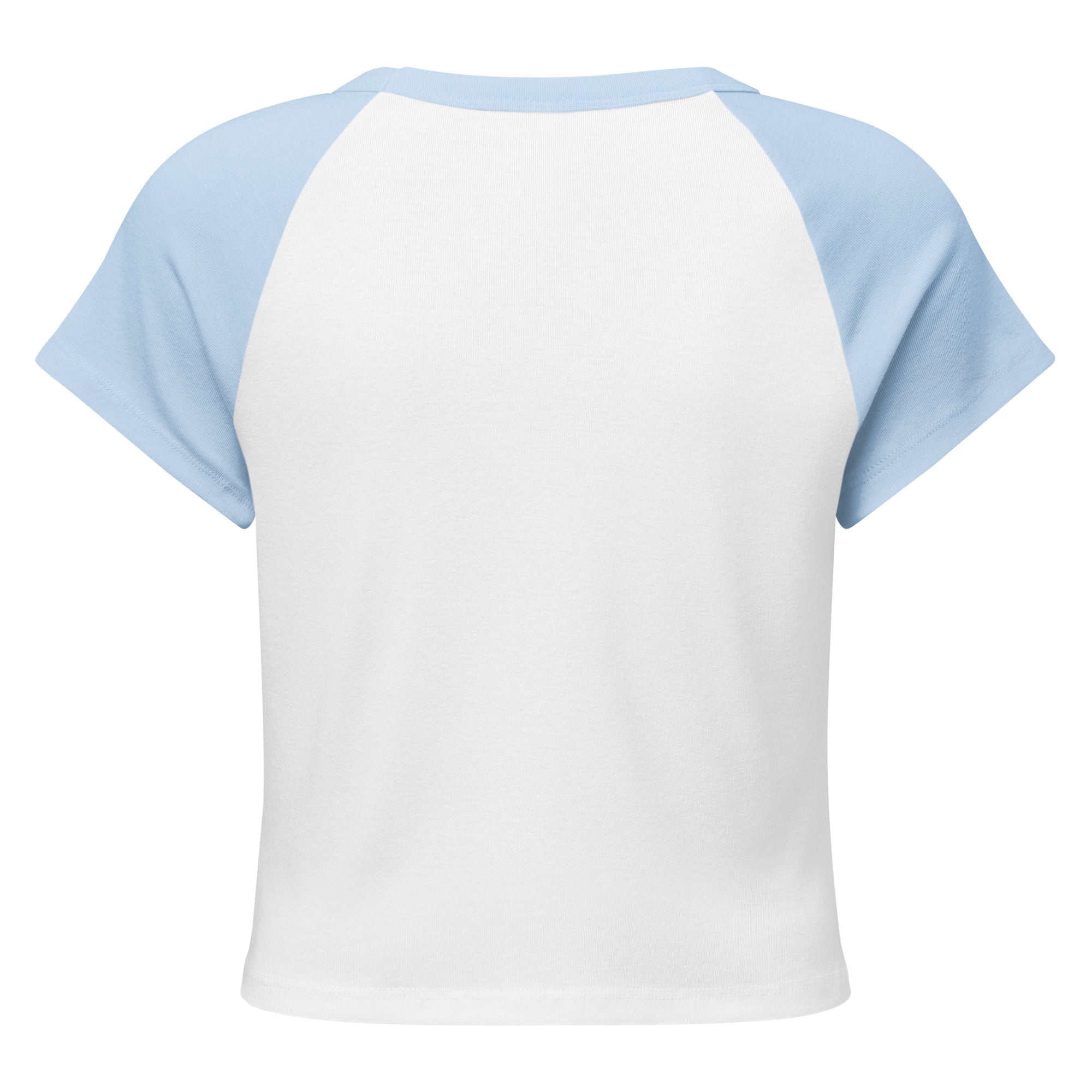 Women's Micro Rib Raglan Baby Tee – Cotton Blend, Fitted - His World For Us