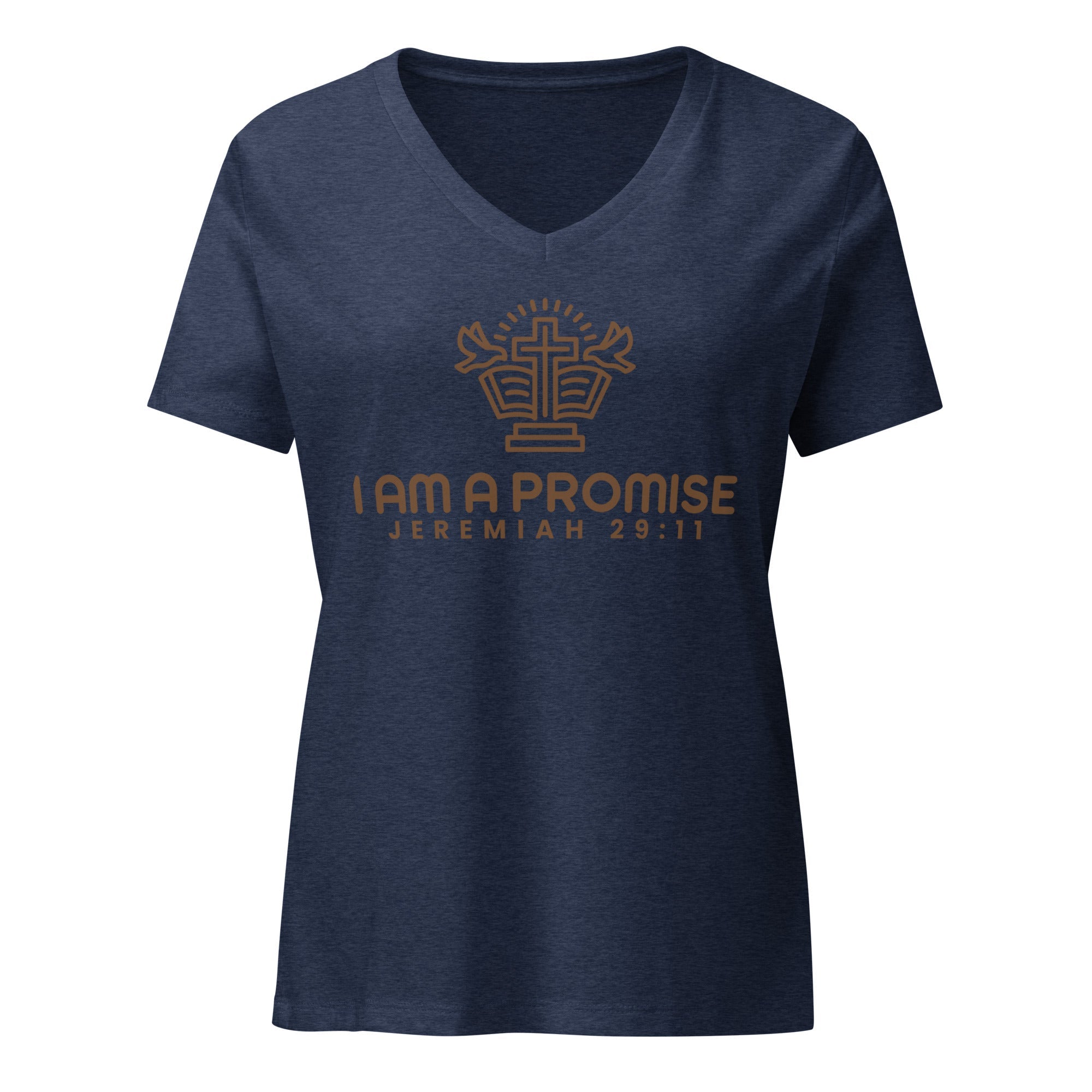Women’s relaxed v - neck t-shirt - His World For Us