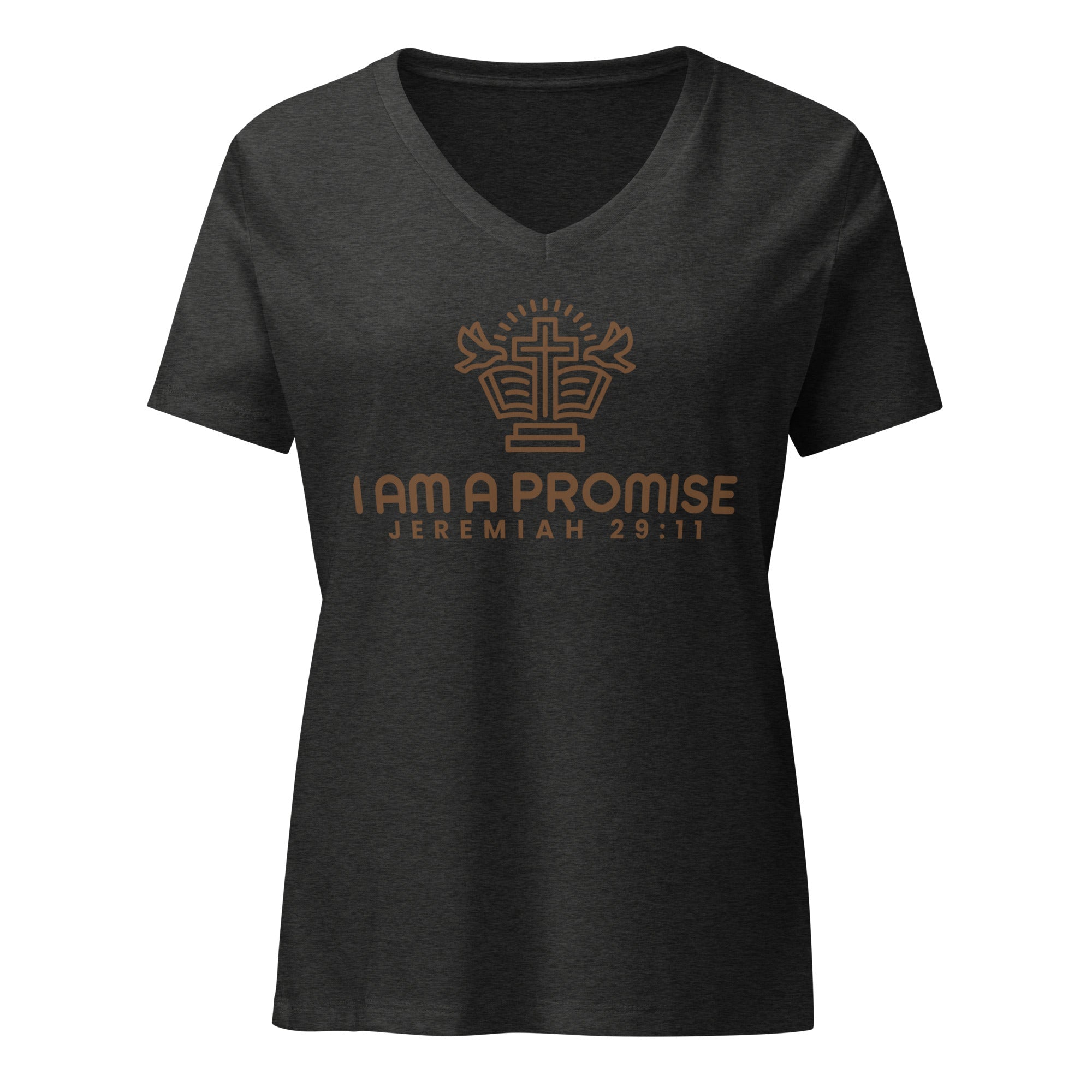 Women’s relaxed v - neck t-shirt - His World For Us