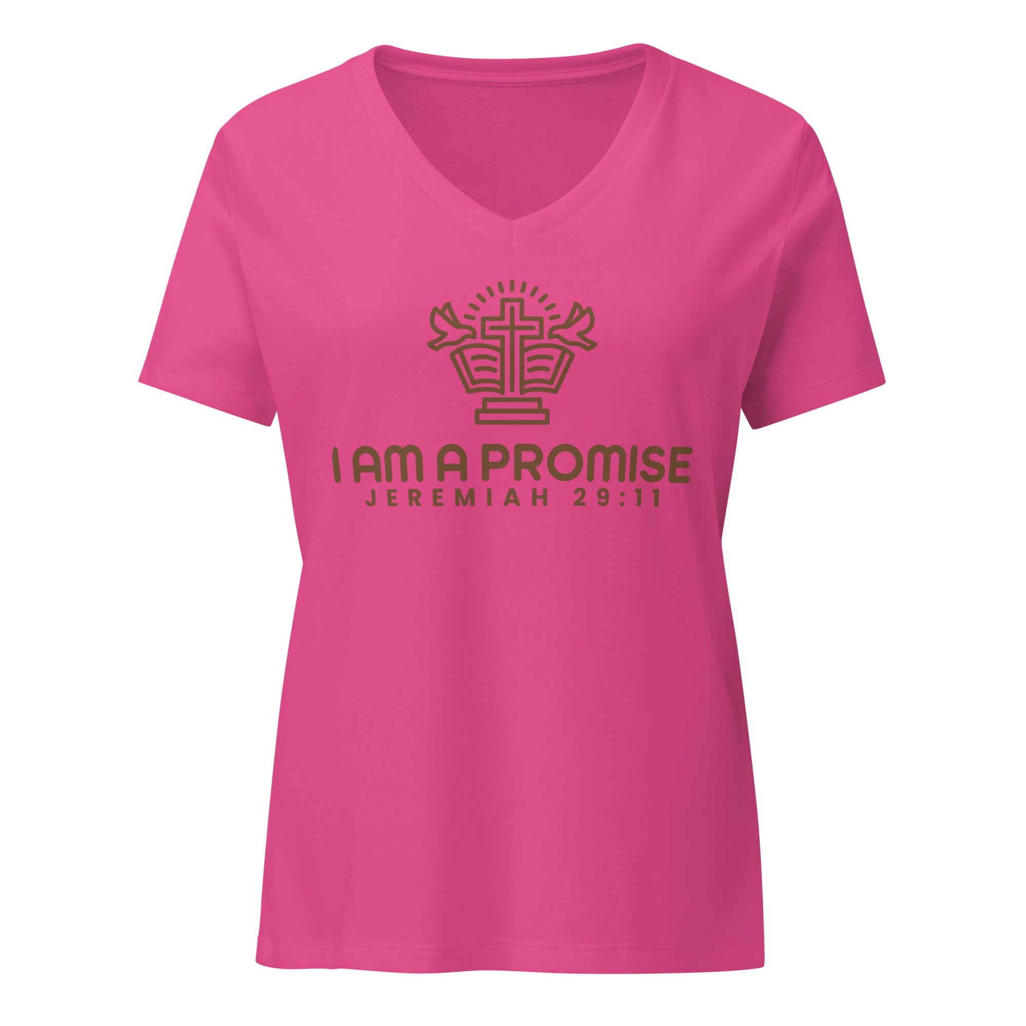Women’s relaxed v - neck t-shirt - His World For Us