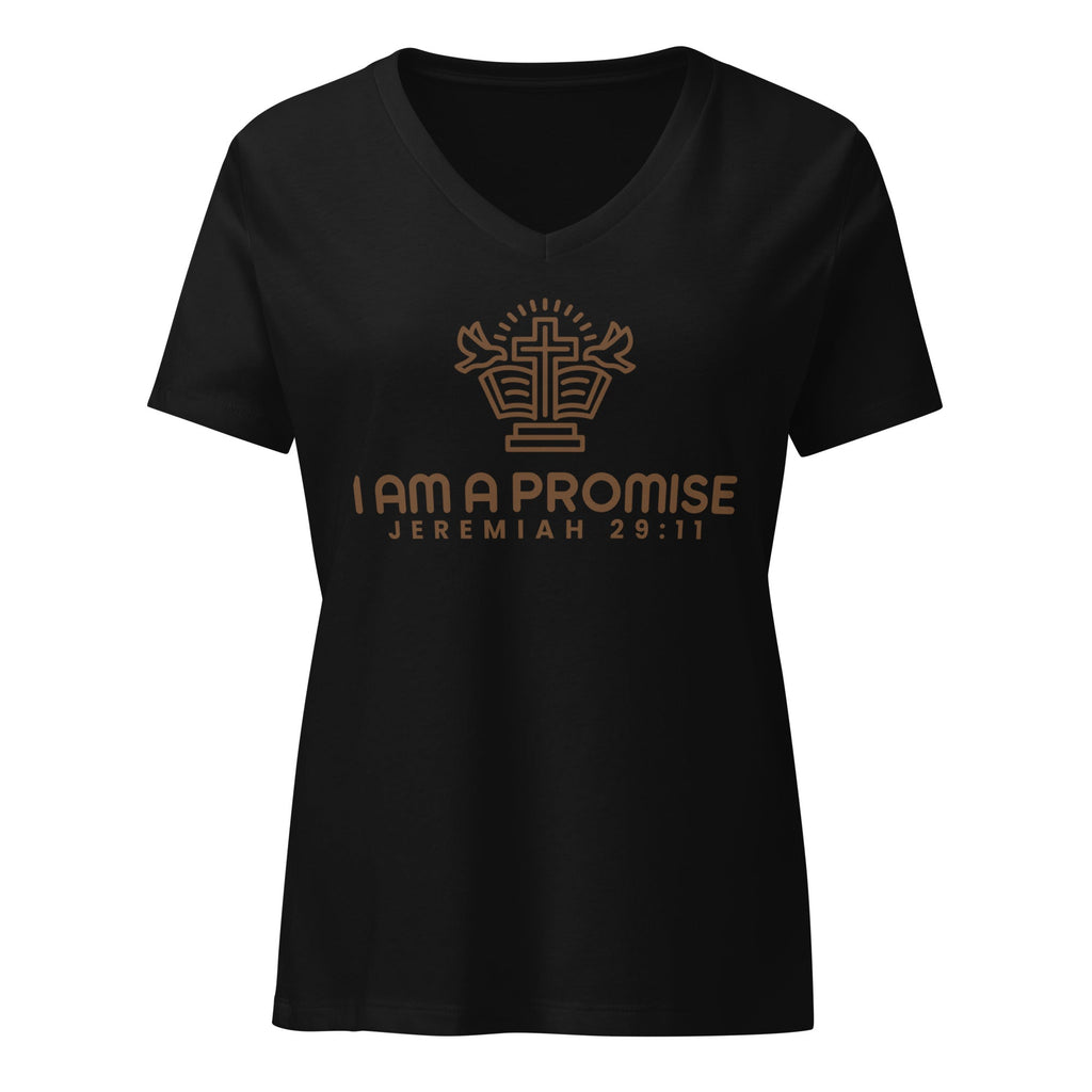 Women’s relaxed v - neck t-shirt - His World For Us