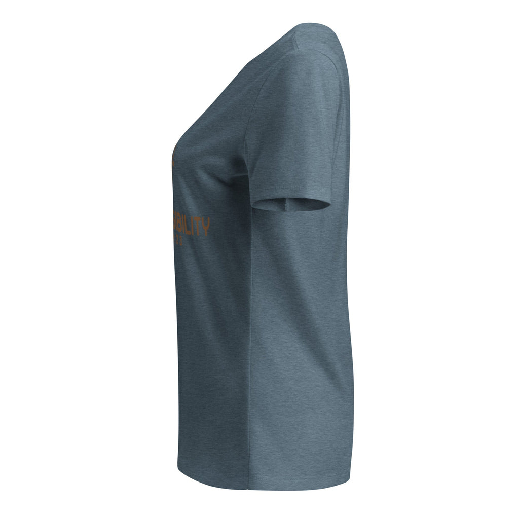 Women’s relaxed v - neck t-shirt - His World For Us