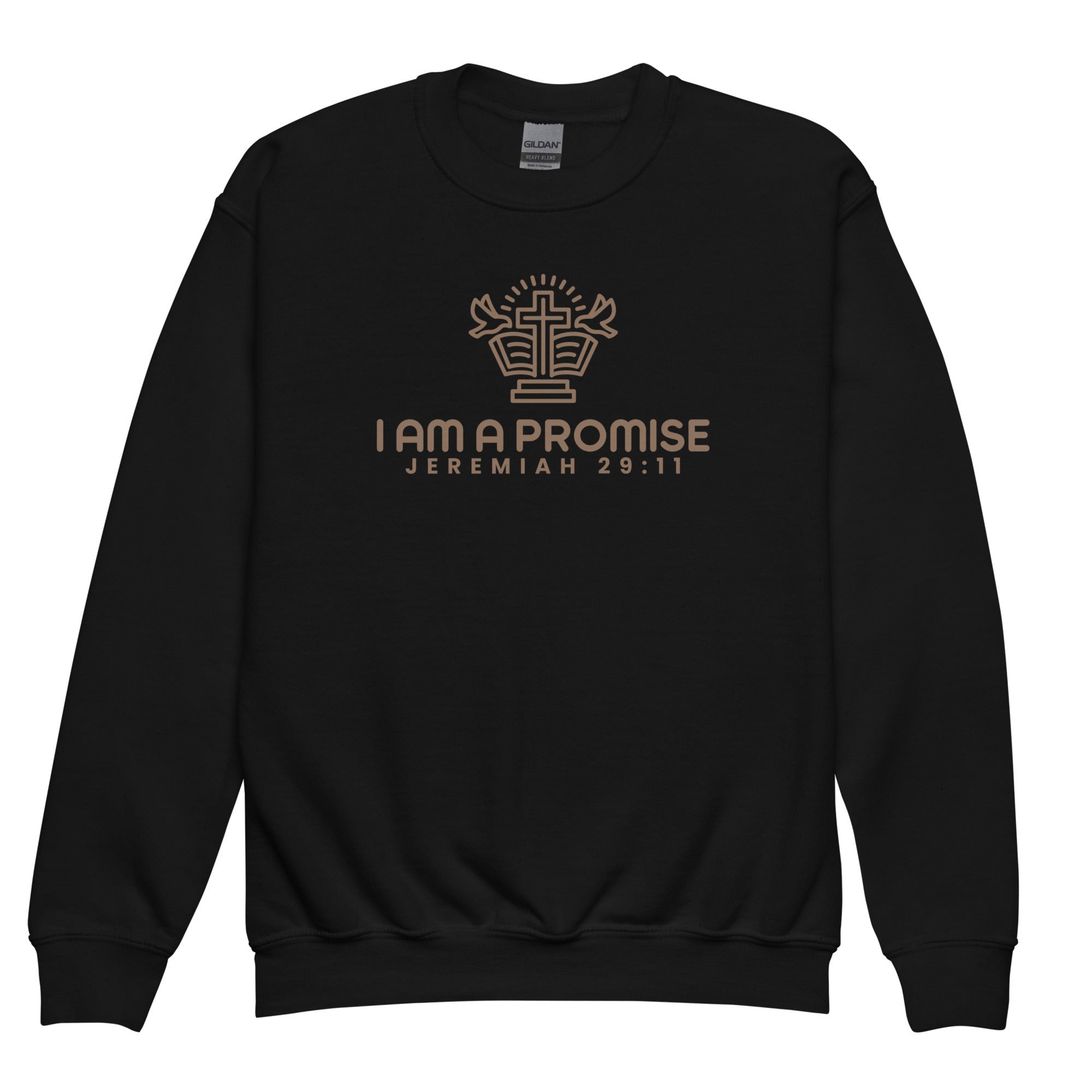 Youth Cotton Blend Crewneck Sweatshirt - His World For Us