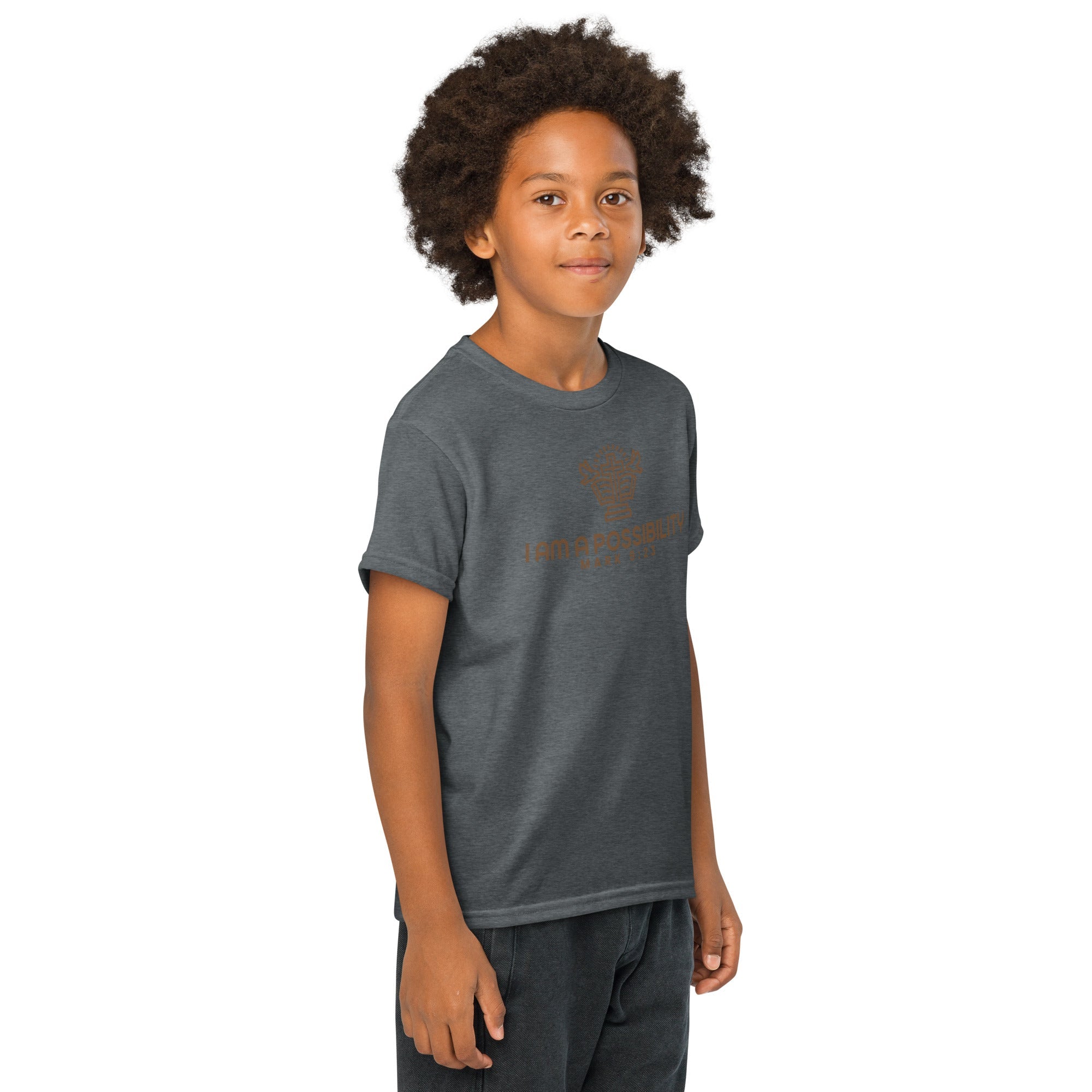 Youth Cotton Blend Moisture - Wicking T-Shirt - His World For Us
