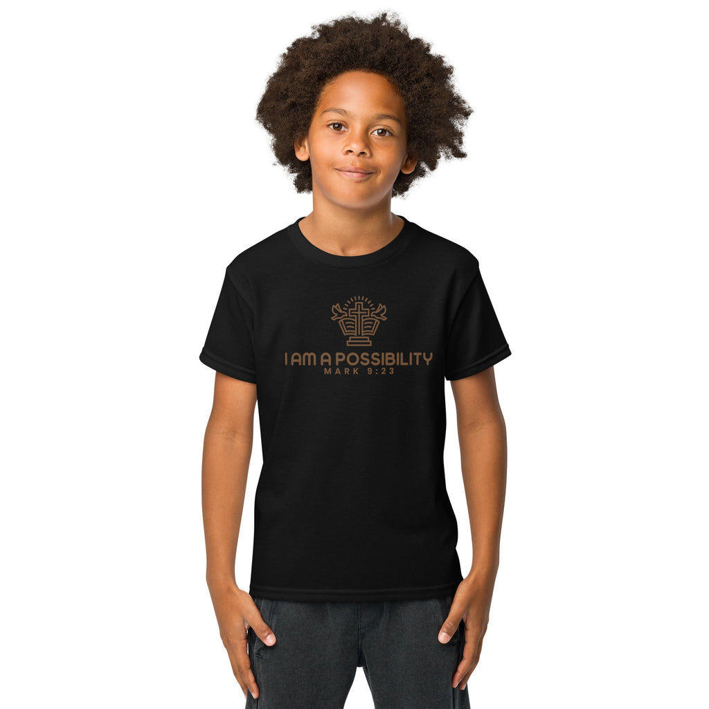 Youth Cotton Blend Moisture - Wicking T-Shirt - His World For Us