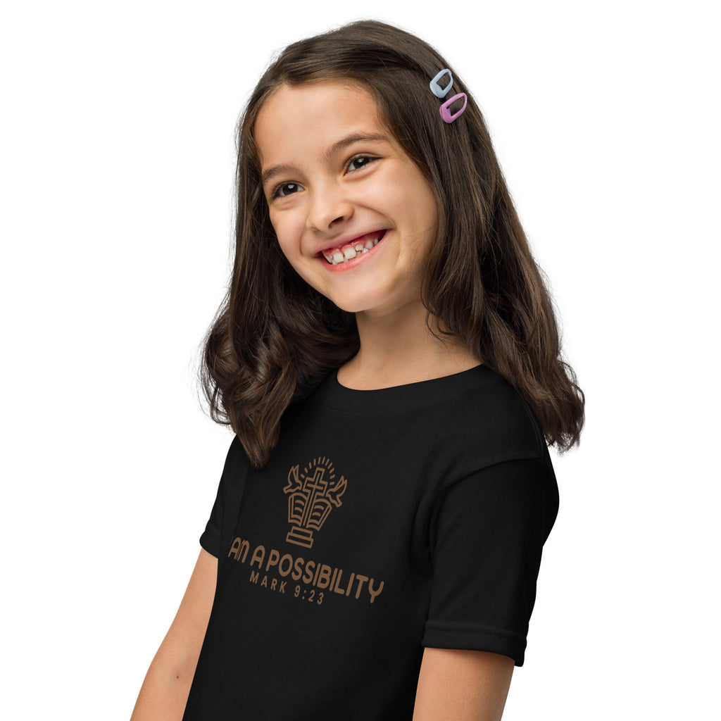 Youth Cotton Blend Moisture - Wicking T-Shirt - His World For Us