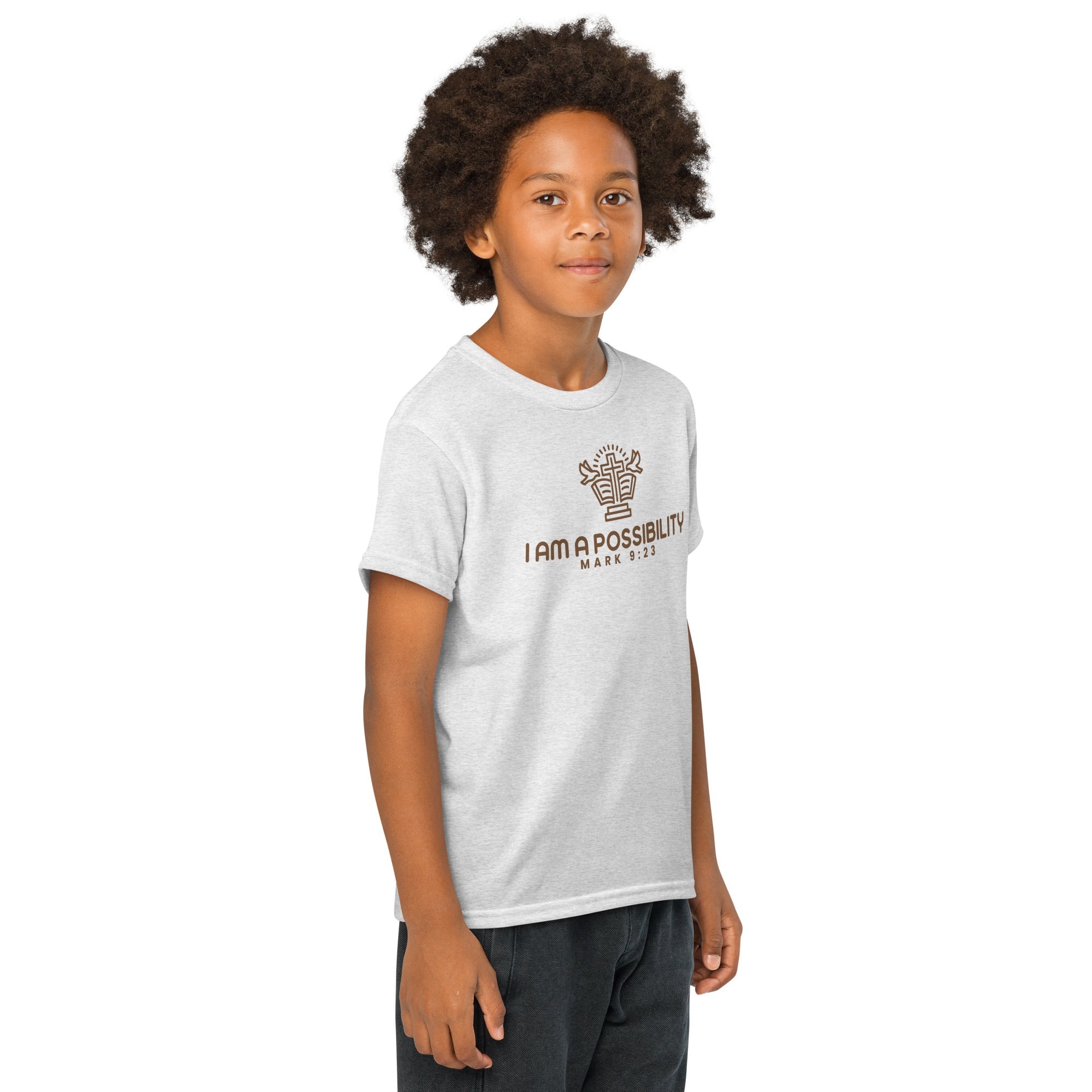 Youth Cotton Blend Moisture - Wicking T-Shirt - His World For Us