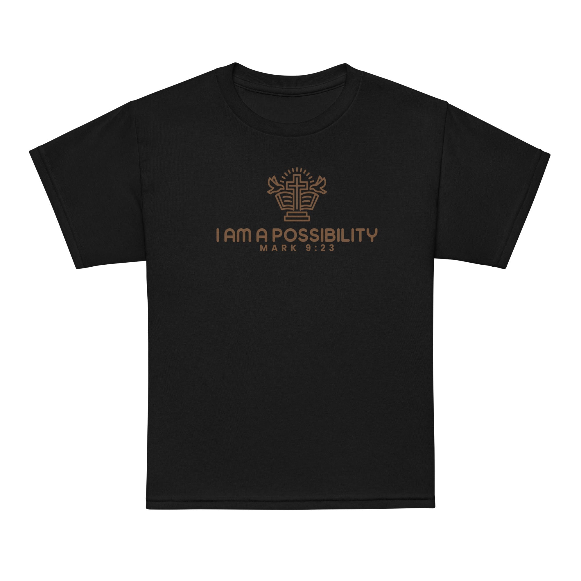 Youth Cotton Blend Moisture - Wicking T-Shirt - His World For Us