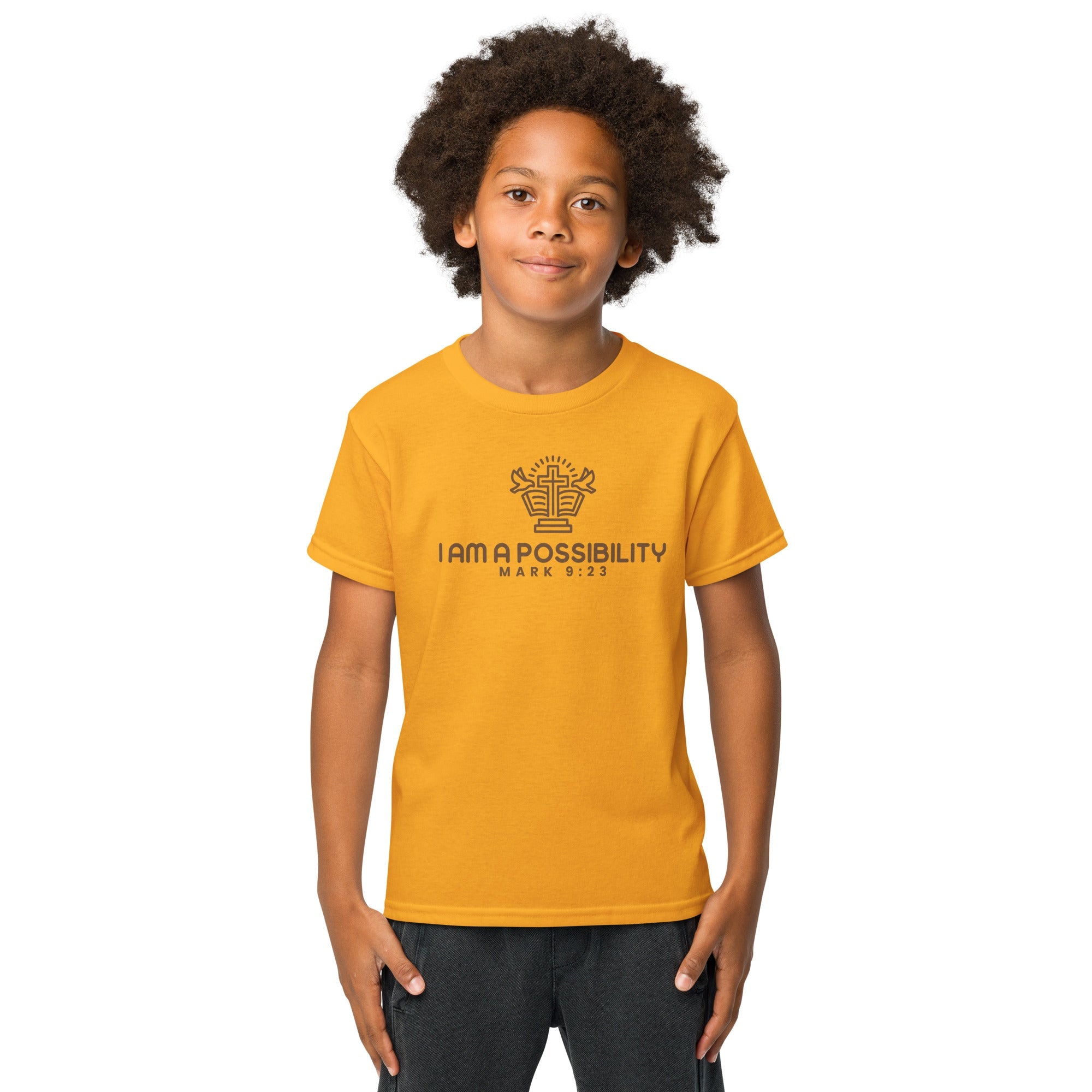 Youth Cotton Blend Moisture - Wicking T-Shirt - His World For Us