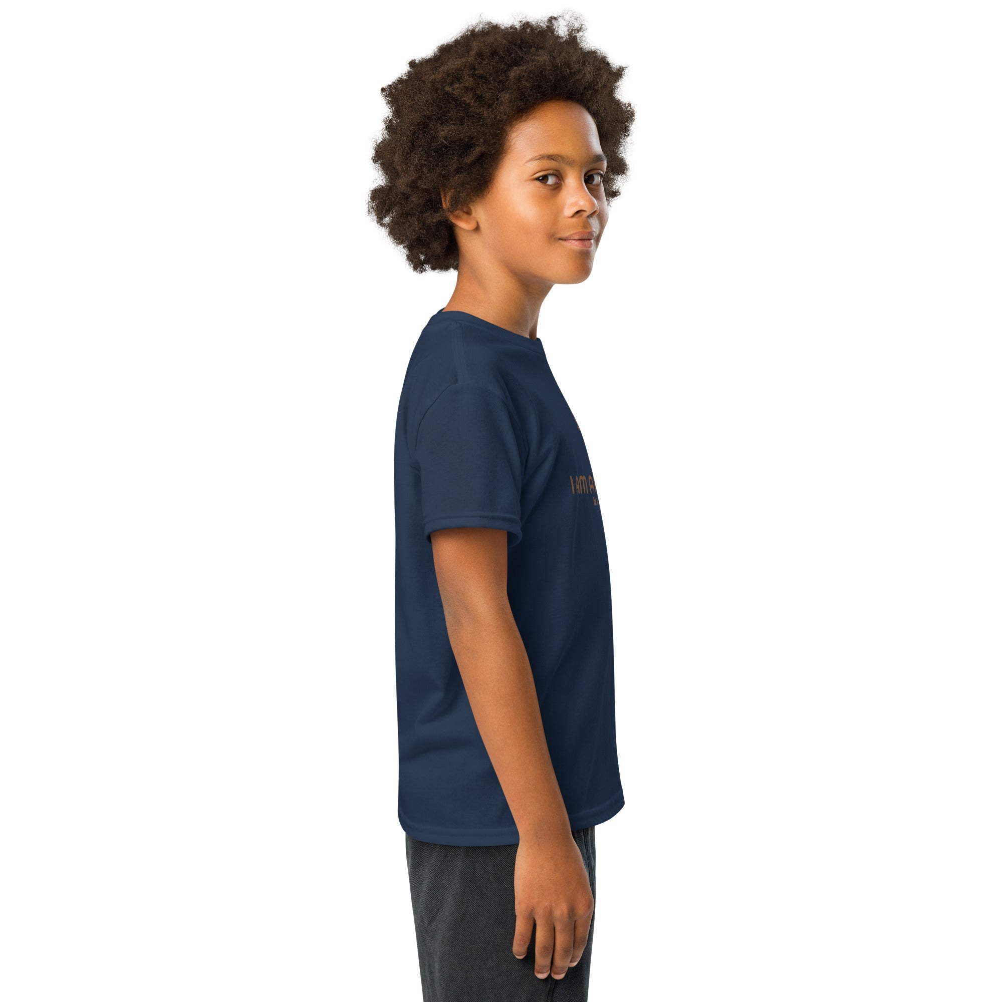 Youth Cotton Blend Moisture - Wicking T-Shirt - His World For Us