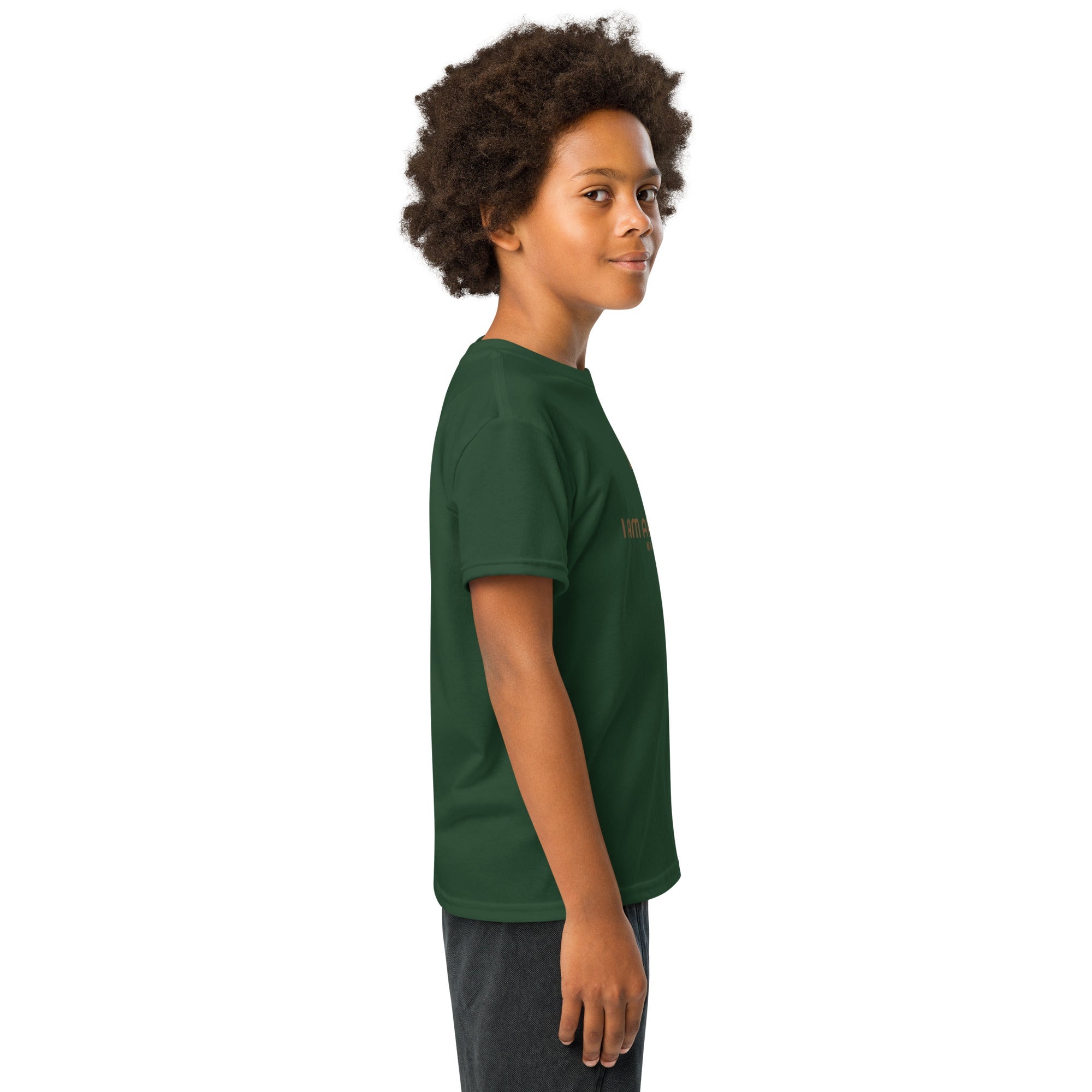 Youth Cotton Blend Moisture - Wicking T-Shirt - His World For Us