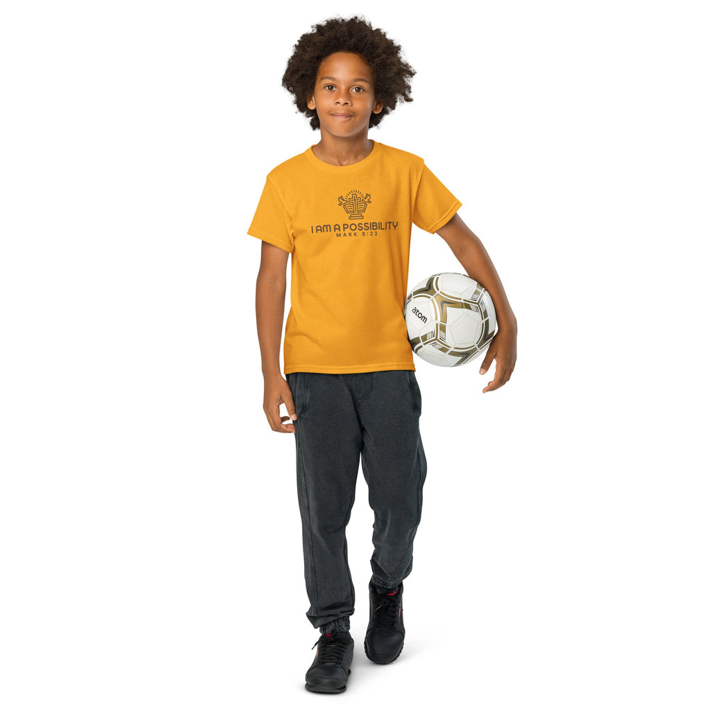 Youth Cotton Blend Moisture - Wicking T-Shirt - His World For Us
